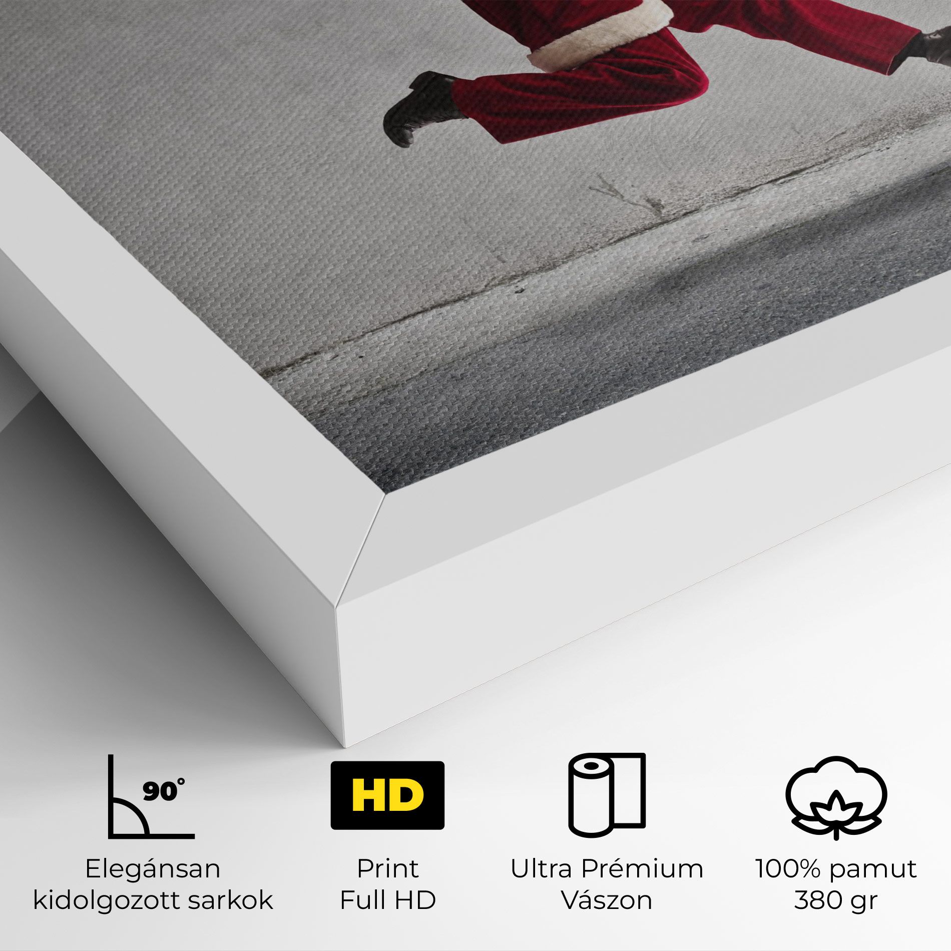 Santa Claus Jumping mockup 4