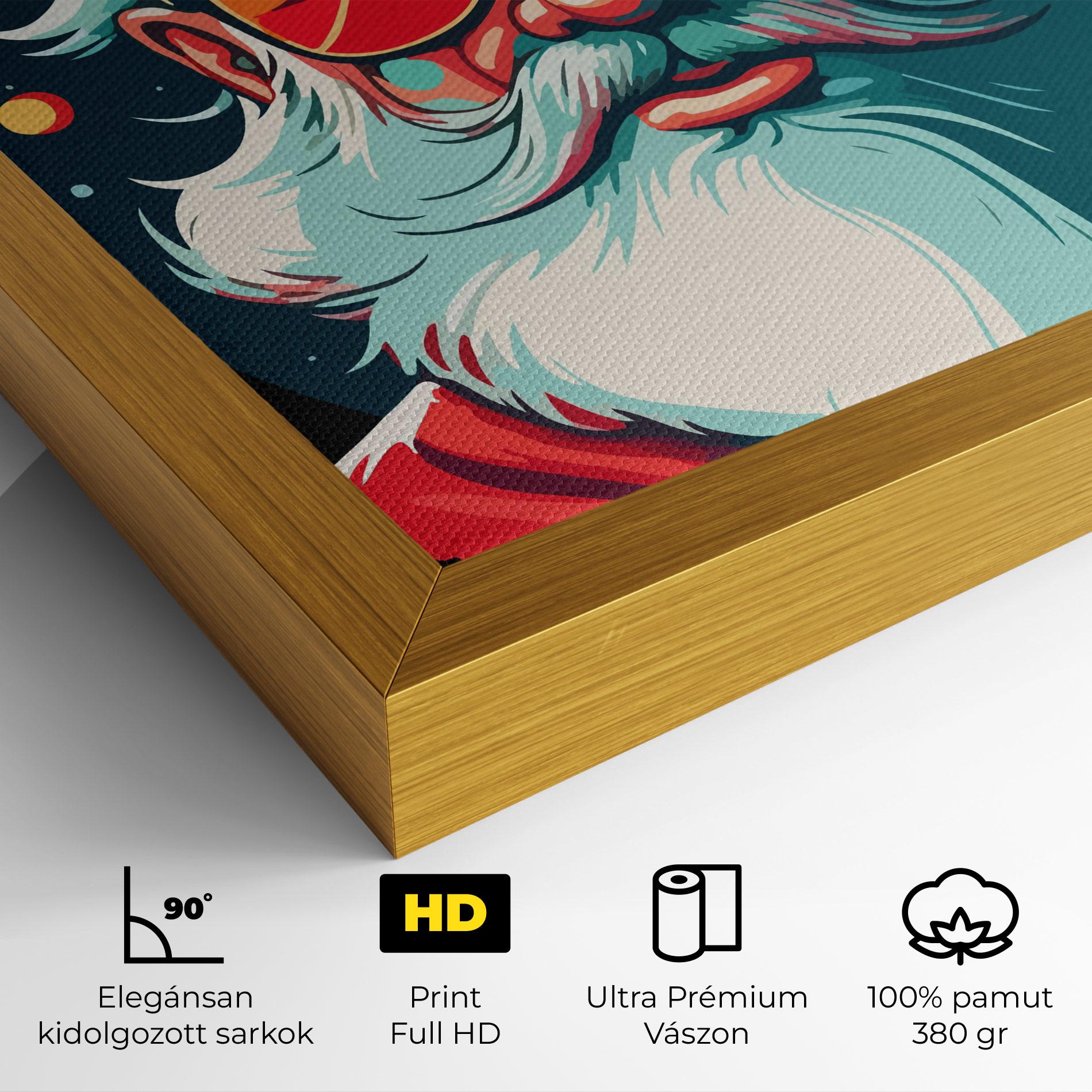 Vászonkép Color Glasses Santa mockup 4