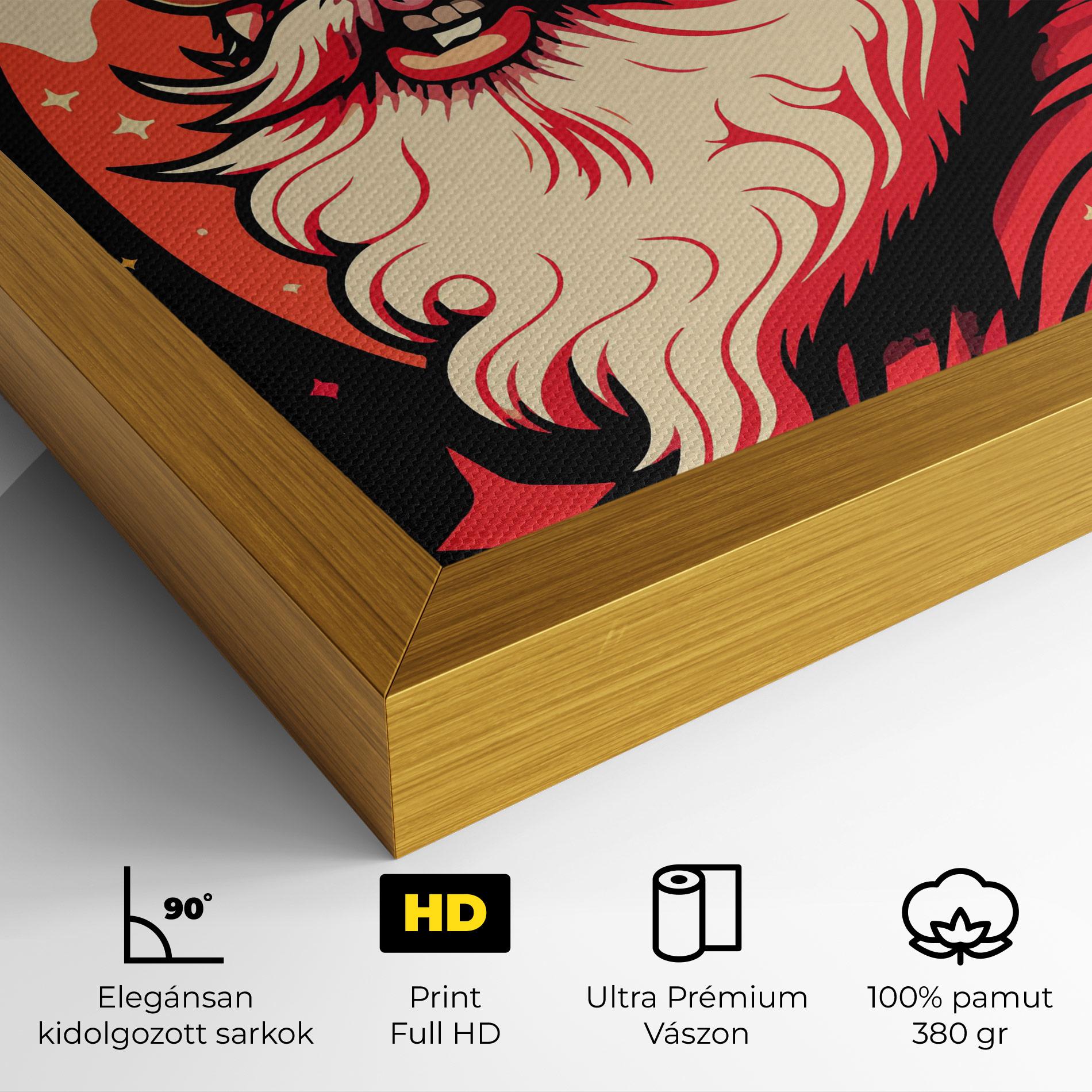 Vászonkép Glasses Santa mockup 4