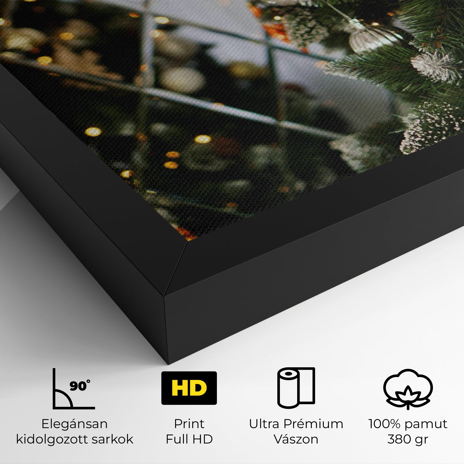 Vászonkép Christmas Decor Tree mockup 4