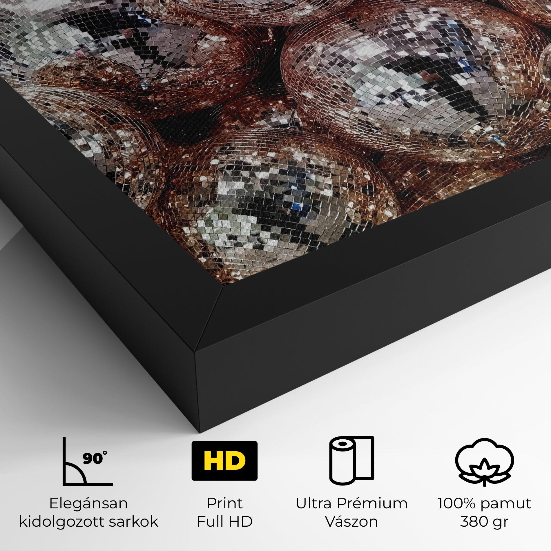 Vászonkép Christmas Disko Balls mockup 4