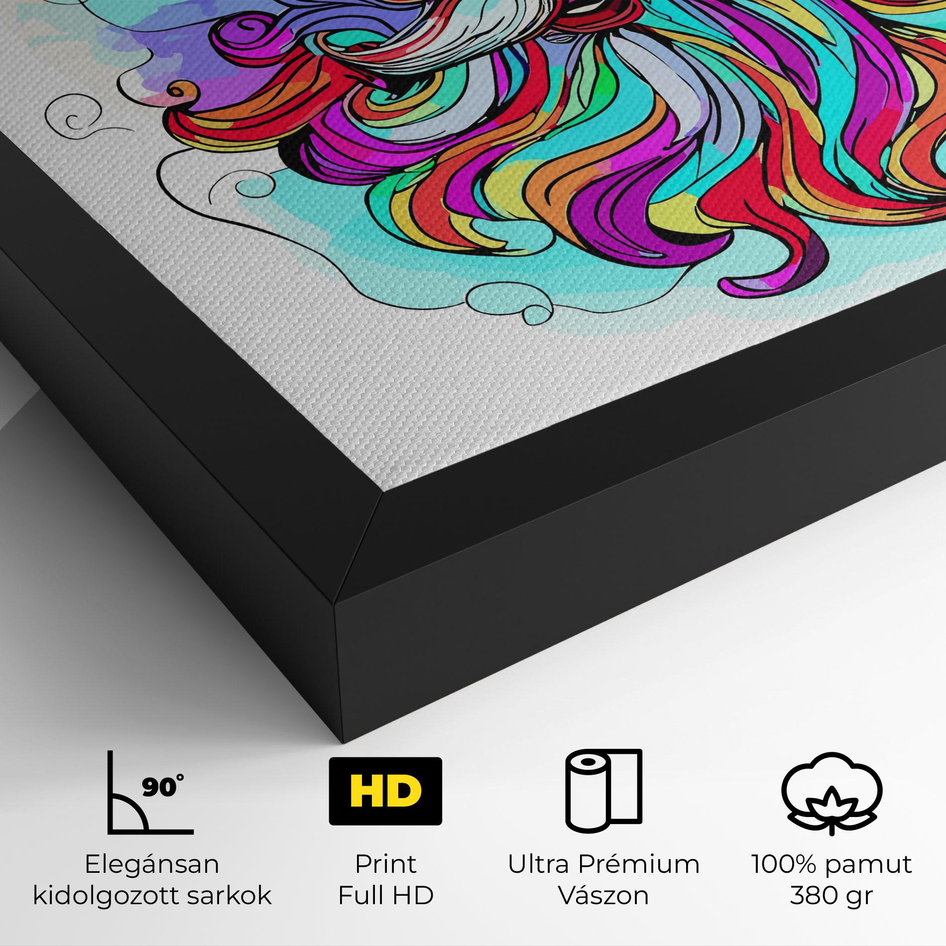 Vászonkép Colorful Santa mockup 4