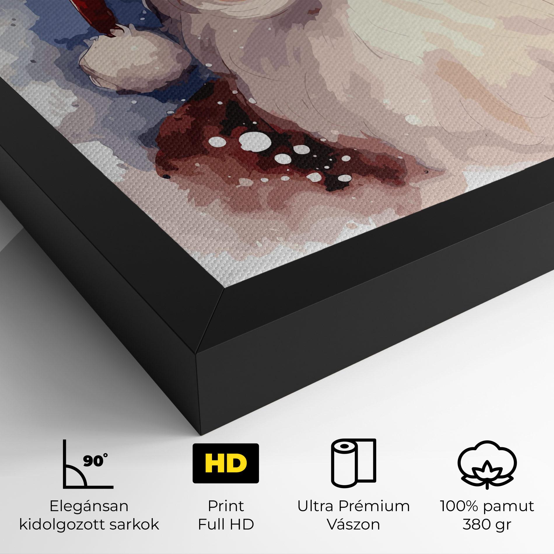 Vászonkép Cute Santa mockup 4