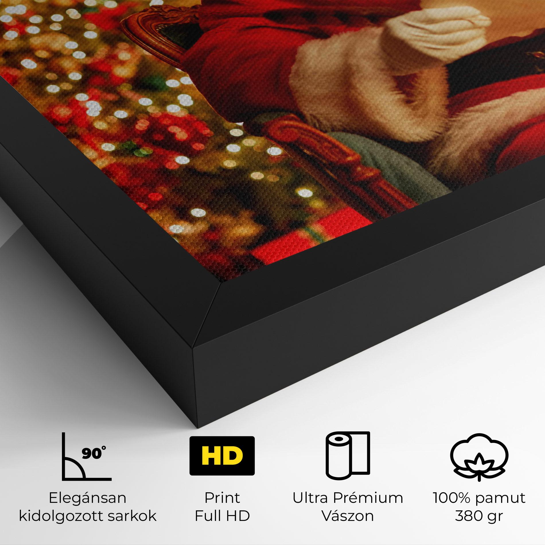 Vászonkép Reading Christmas Letter mockup 4