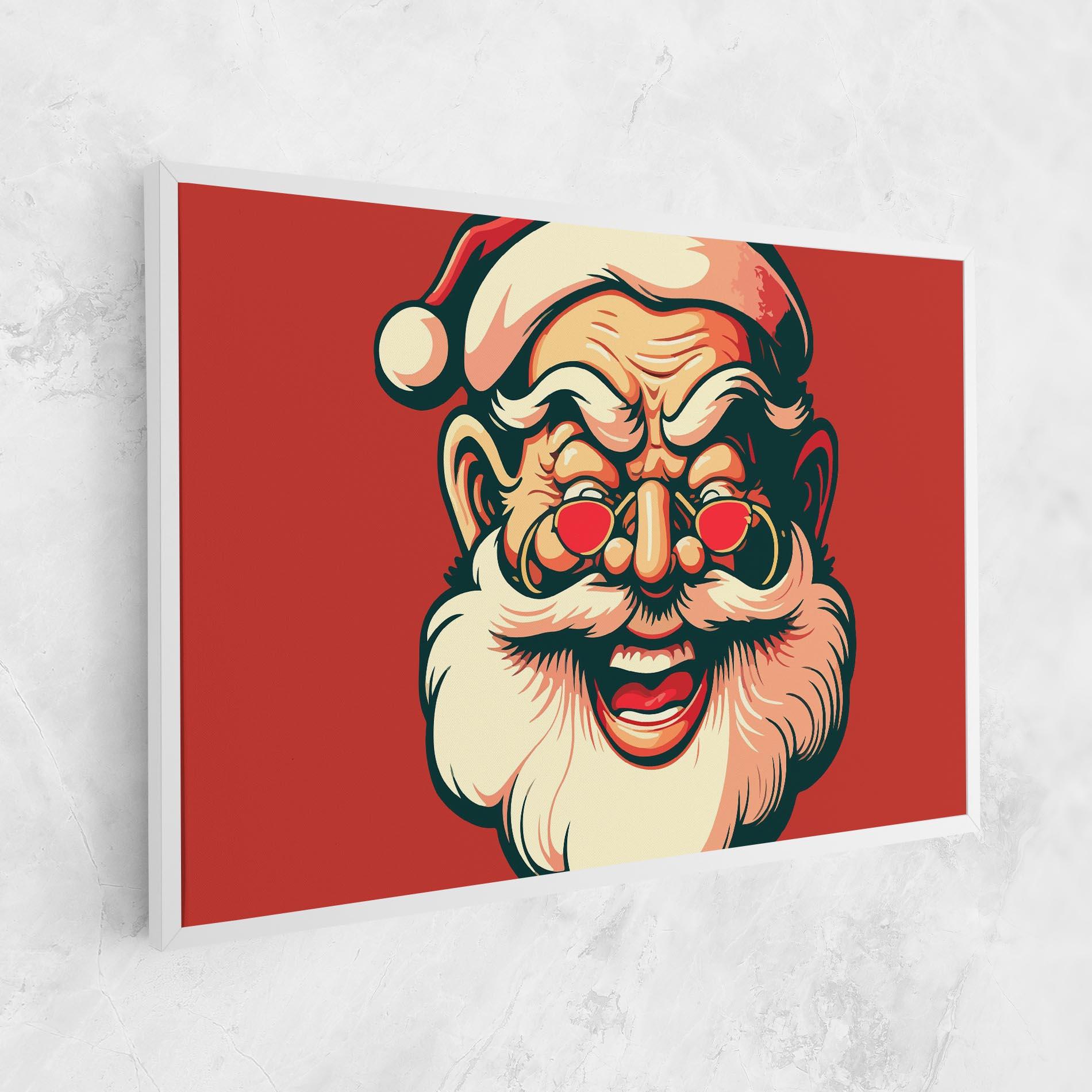 Vászonkép Santa Crazy Smile mockup 1