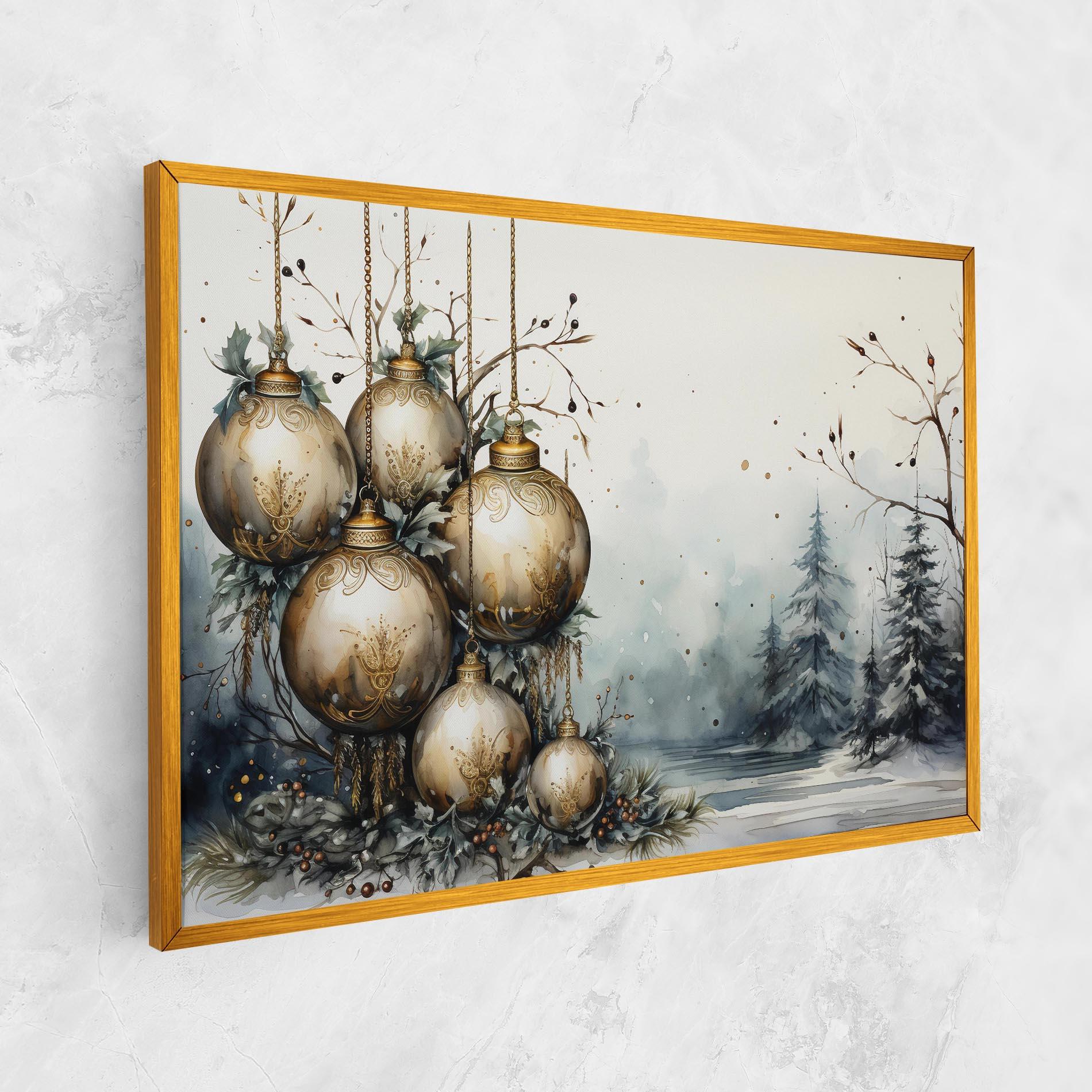 Vászonkép Christmas Art Paper mockup 1