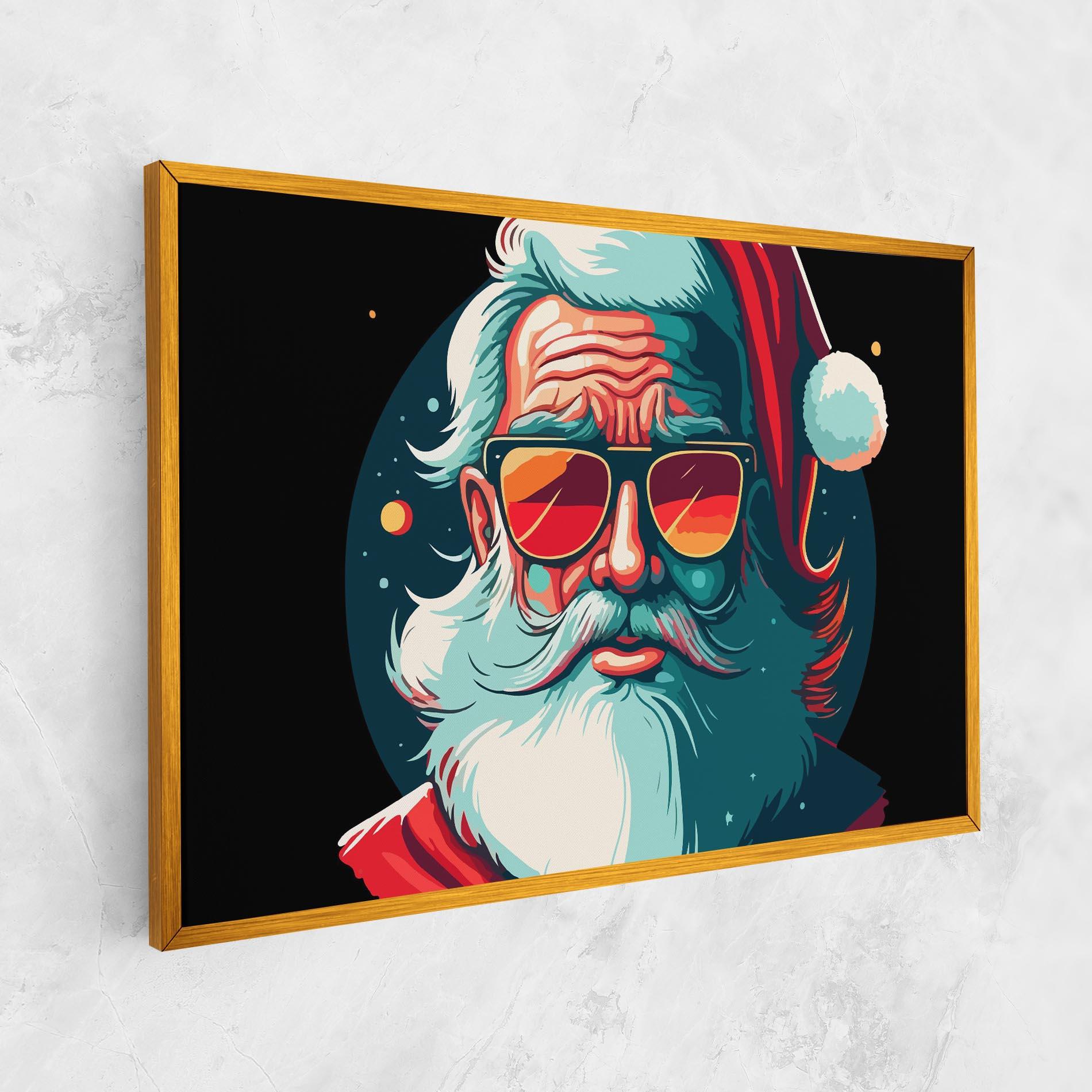 Vászonkép Color Glasses Santa mockup 1