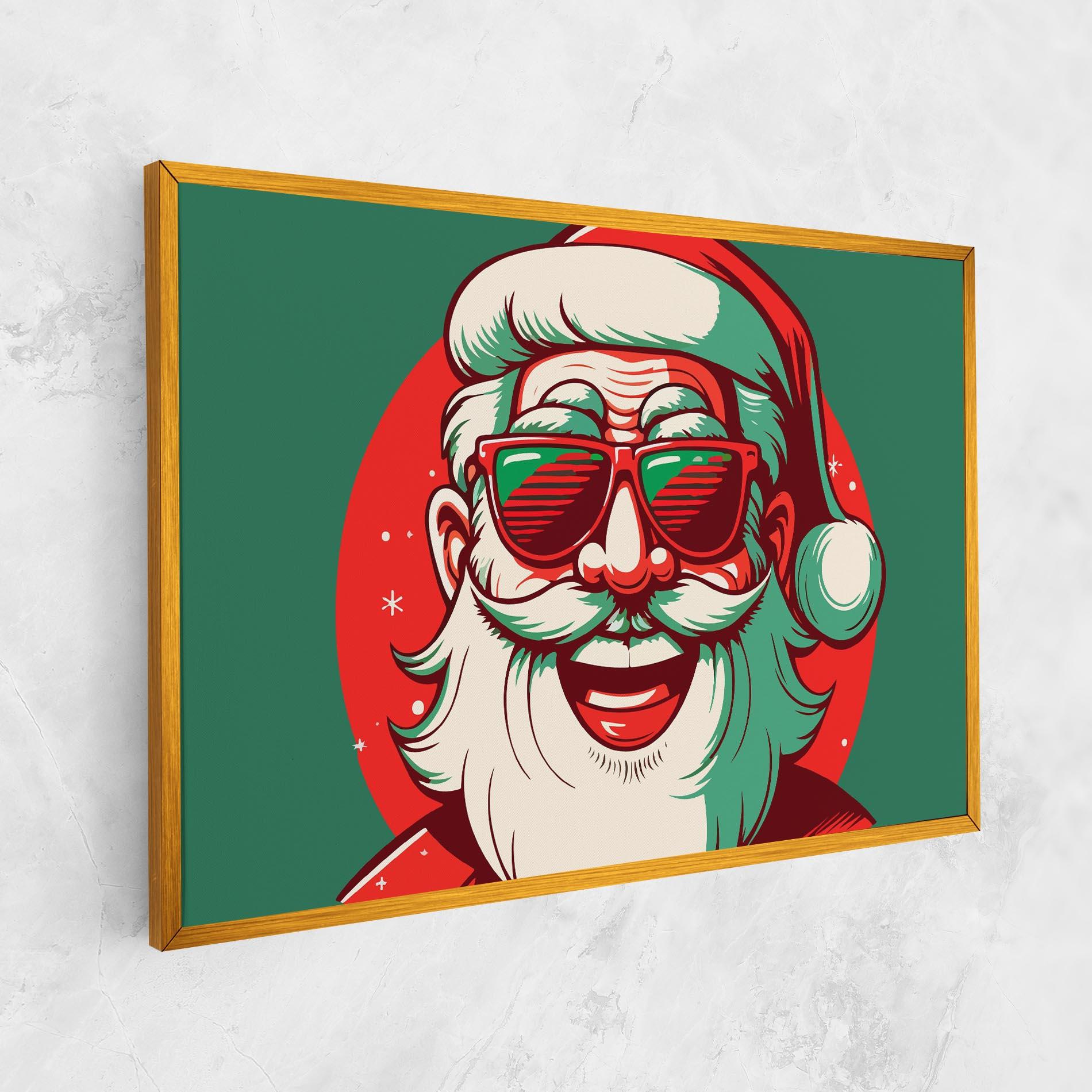 Vászonkép Crazy Smile Santa mockup 1