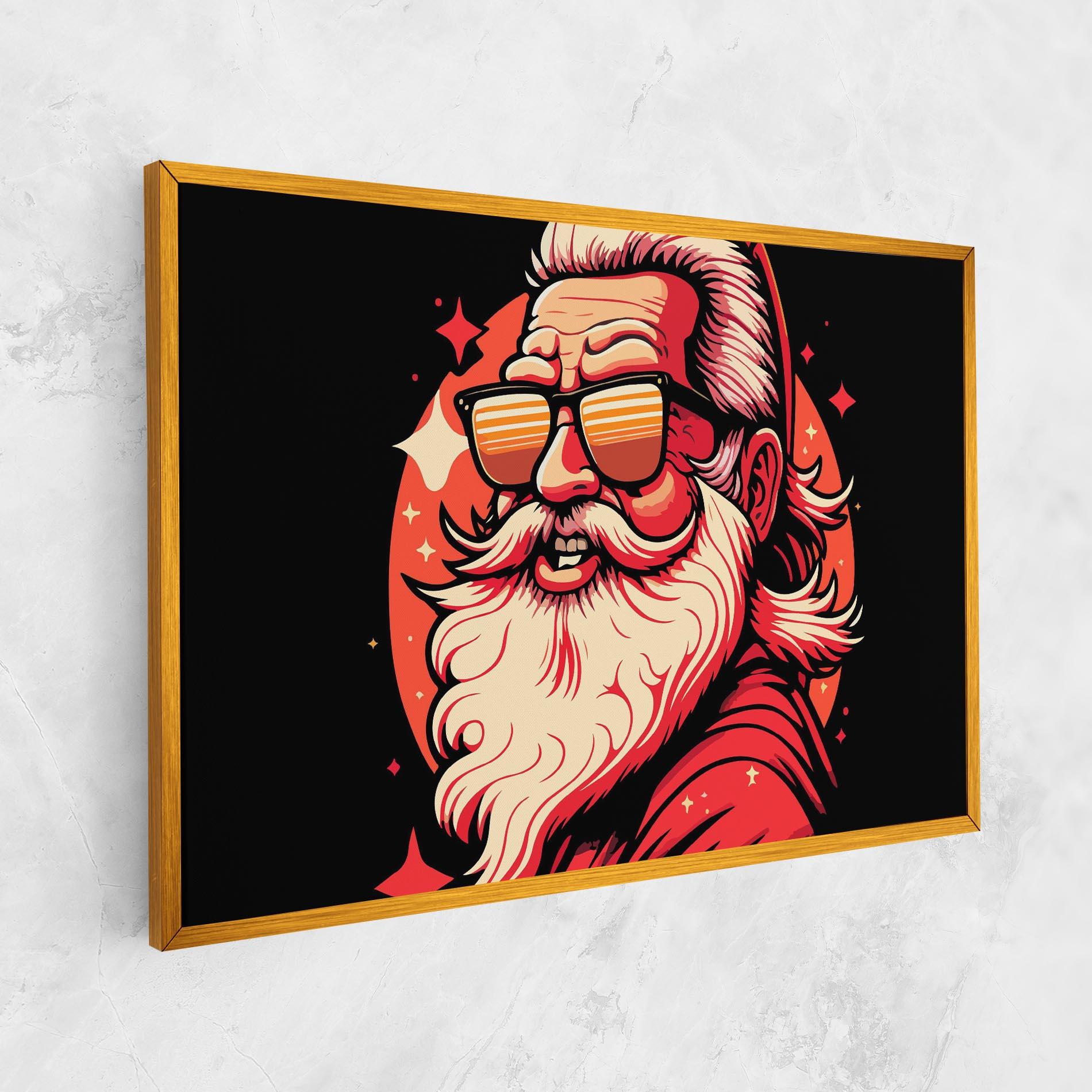 Vászonkép Glasses Santa mockup 1