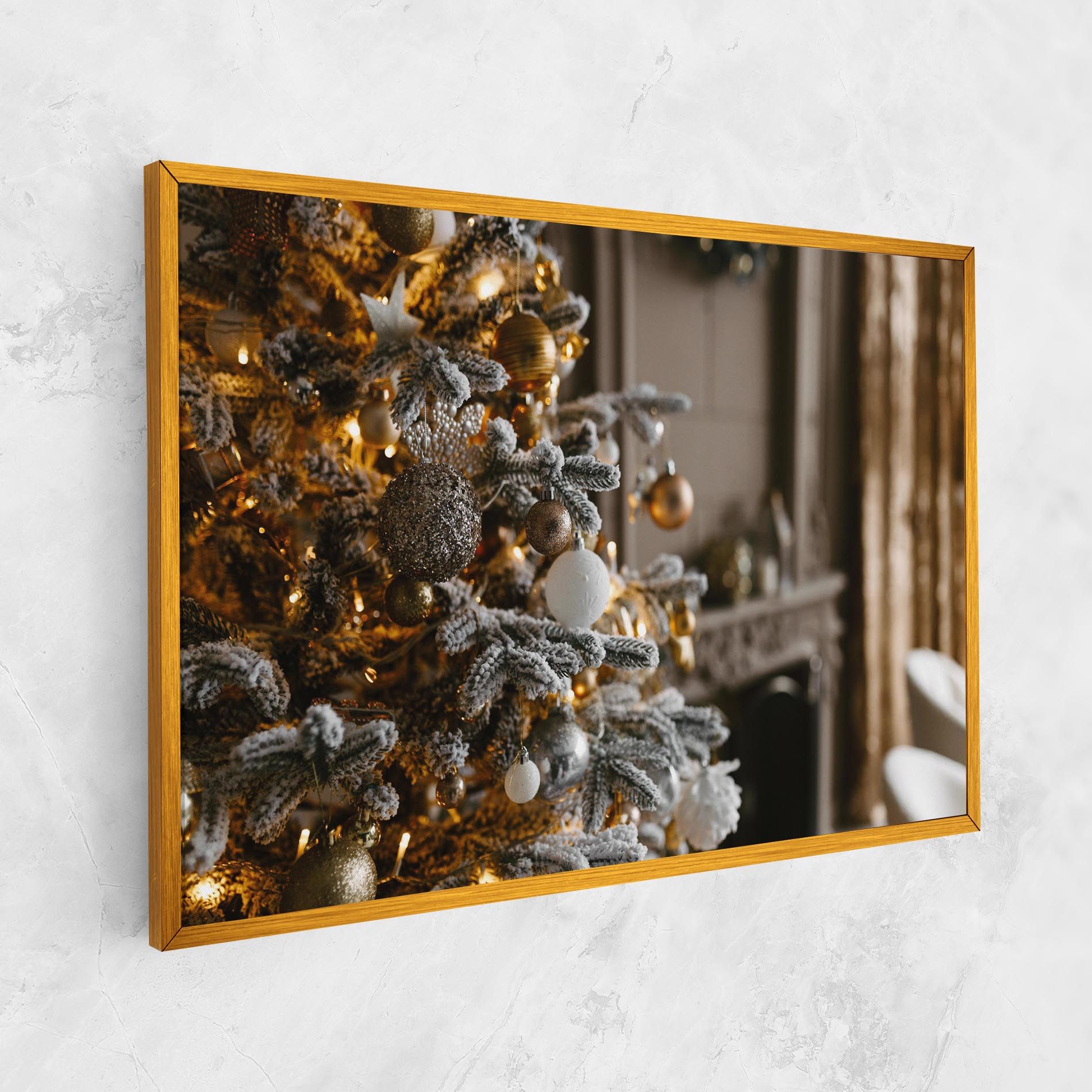 Gold Christmas Decorations mockup 1