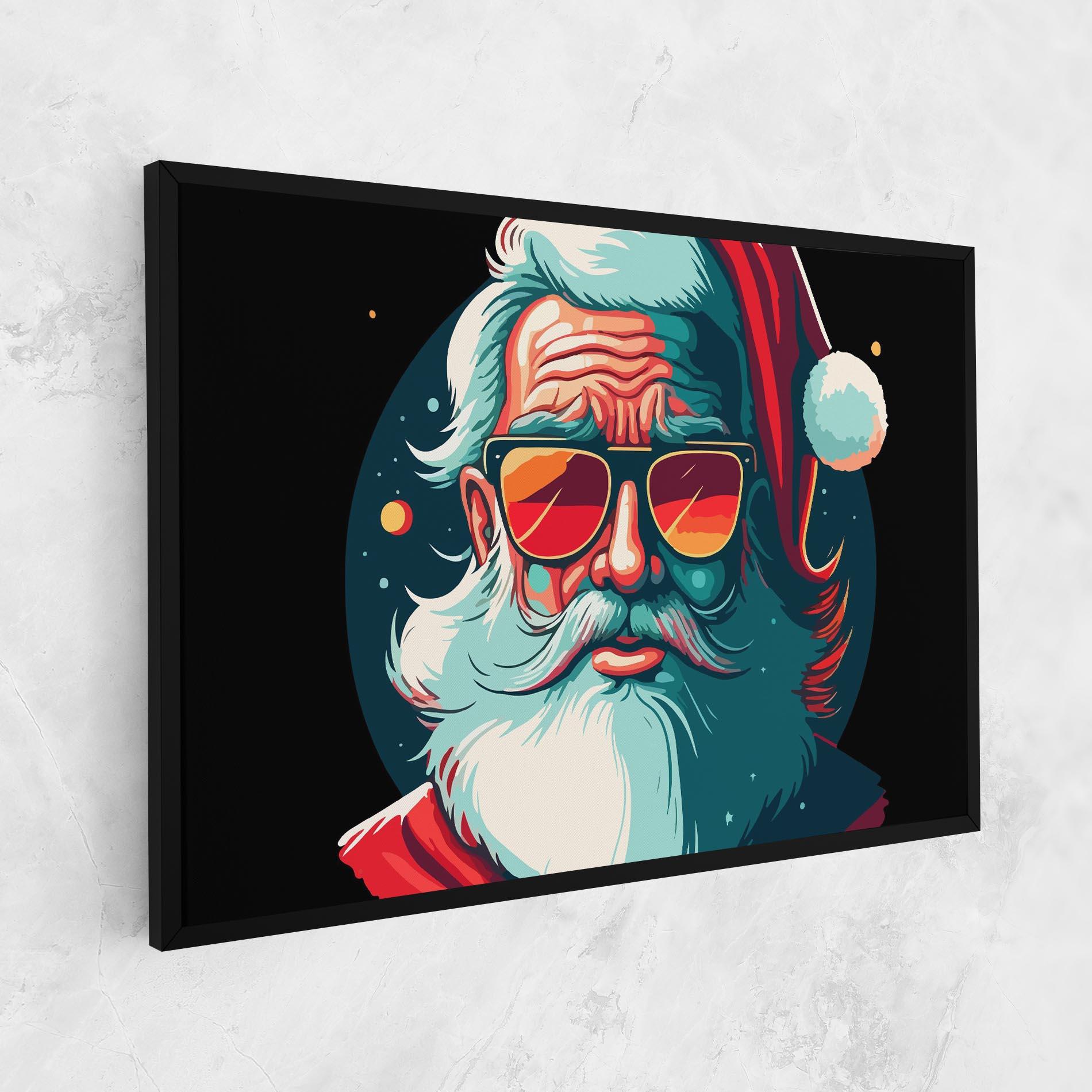 Vászonkép Color Glasses Santa mockup 1