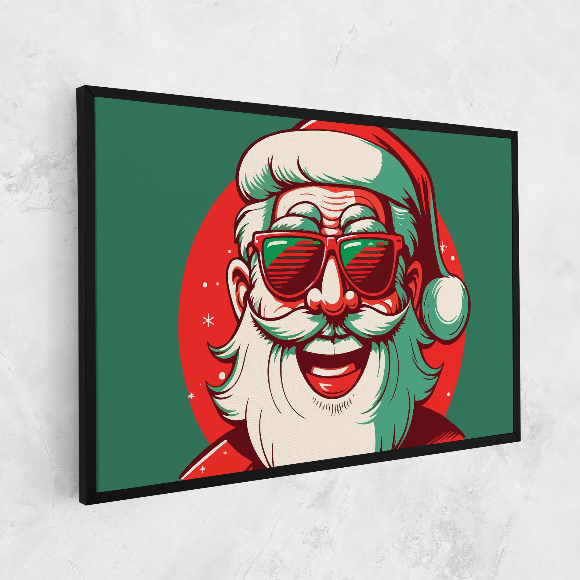 Vászonkép Crazy Smile Santa mockup 1