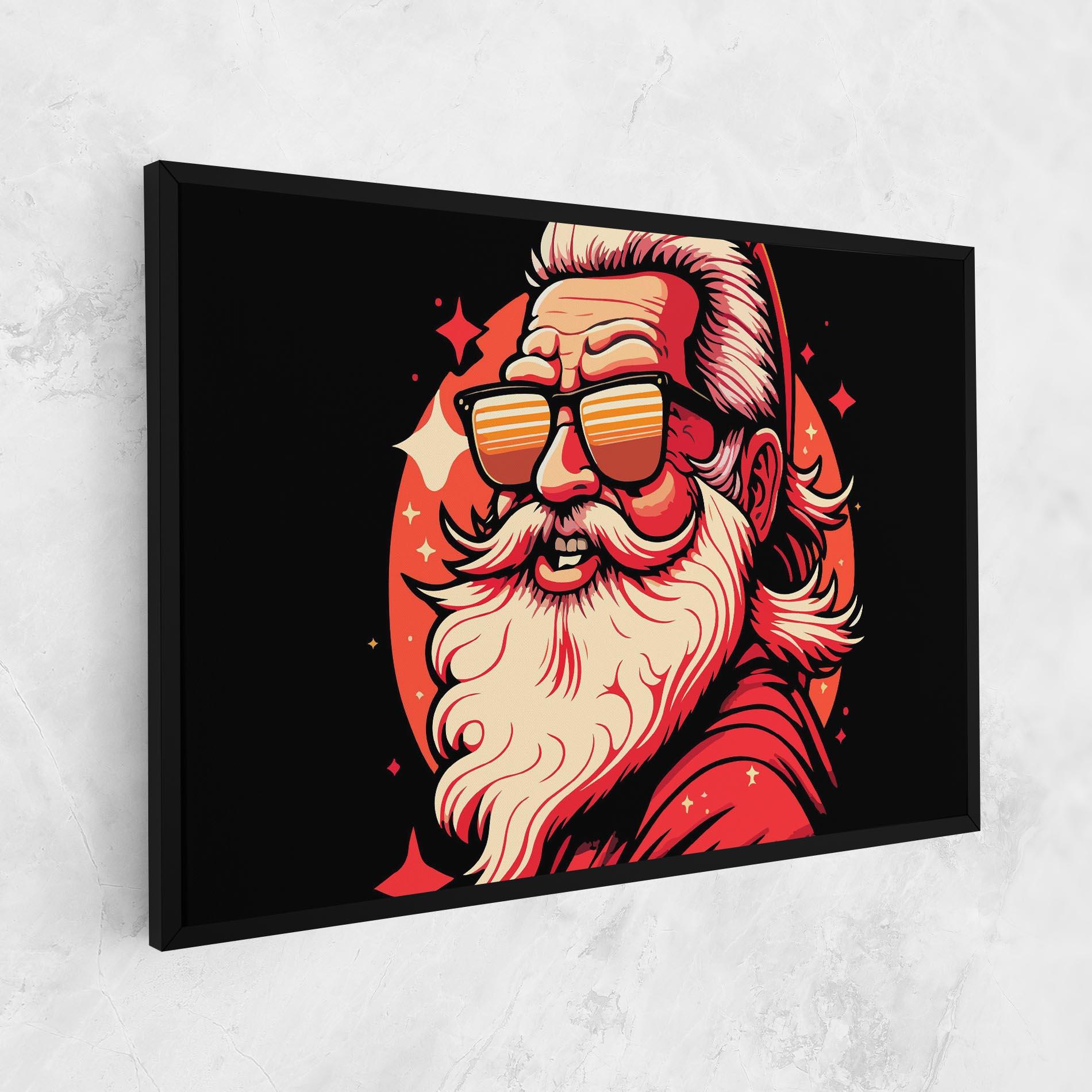 Vászonkép Glasses Santa mockup 1