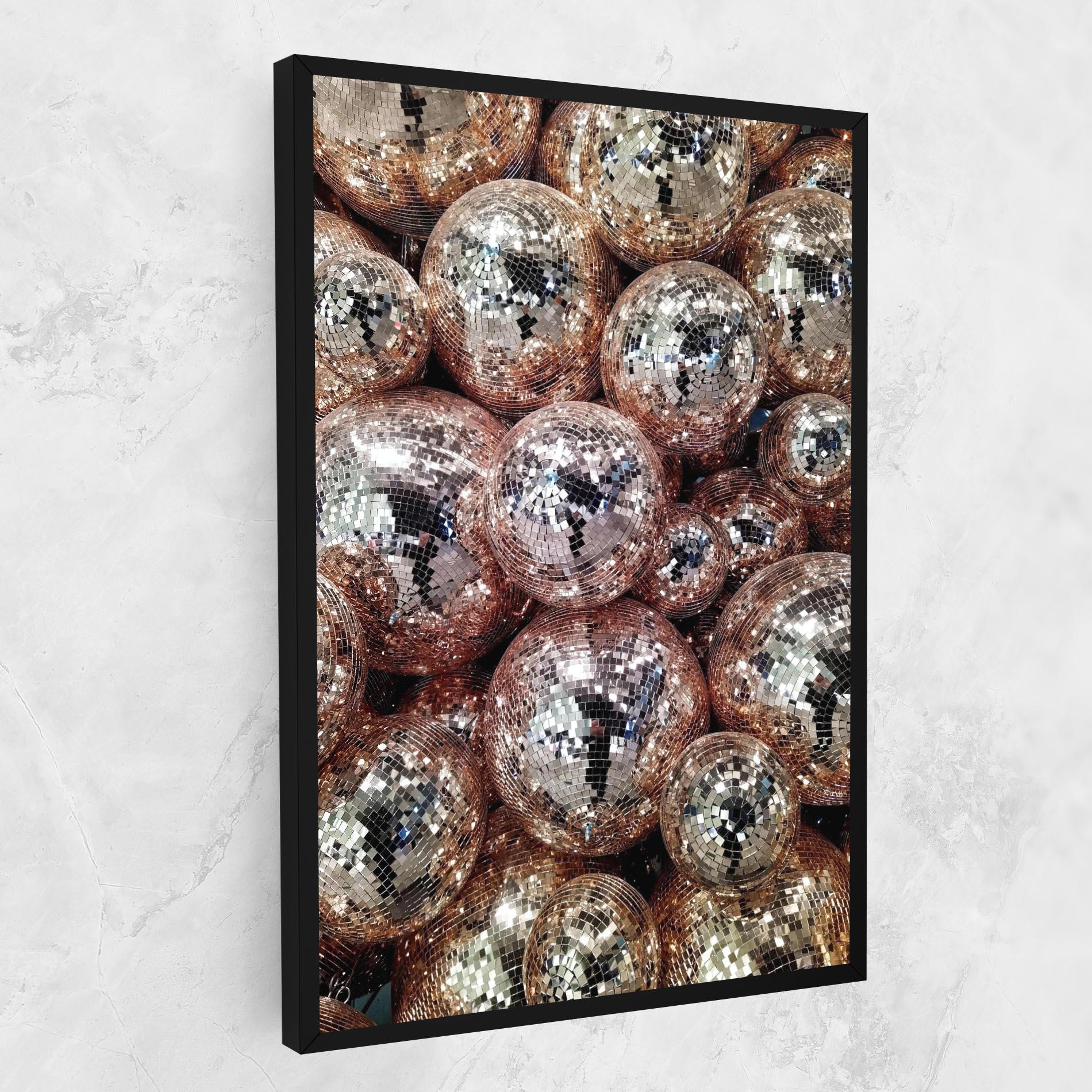 Vászonkép Christmas Disko Balls mockup 1