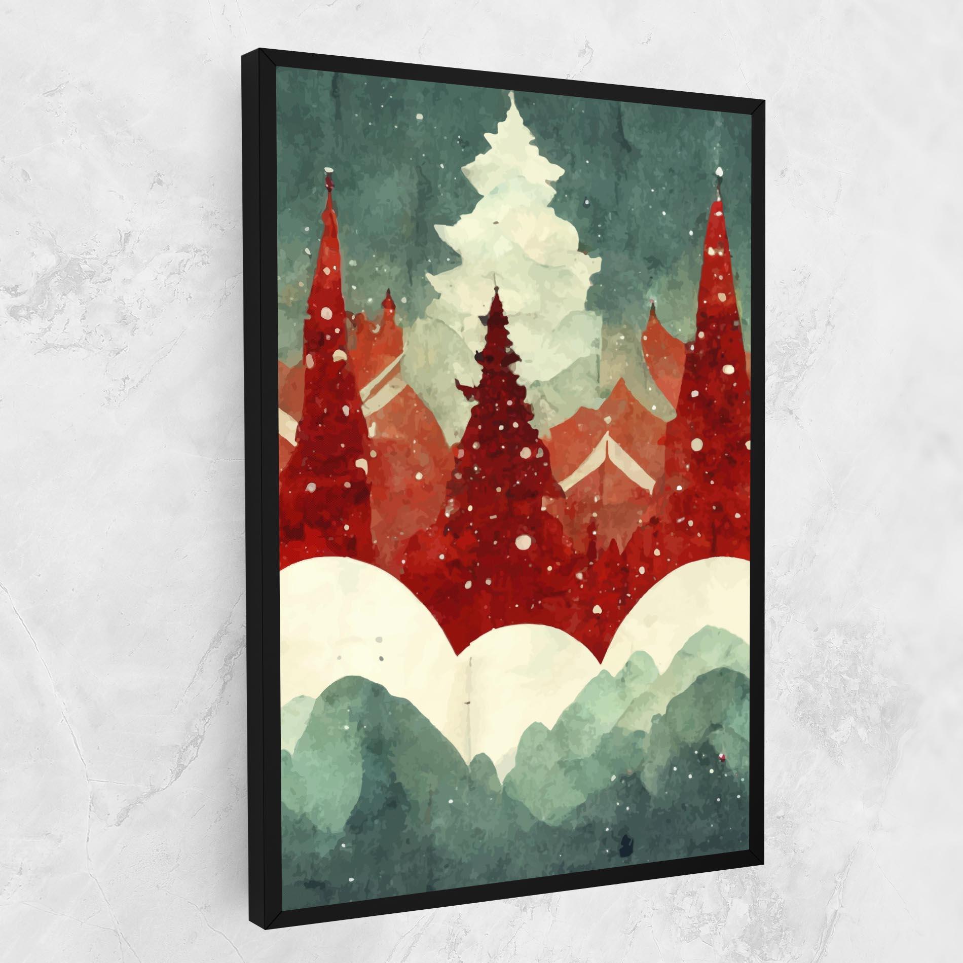 Vászonkép Christmas Landscape mockup 1