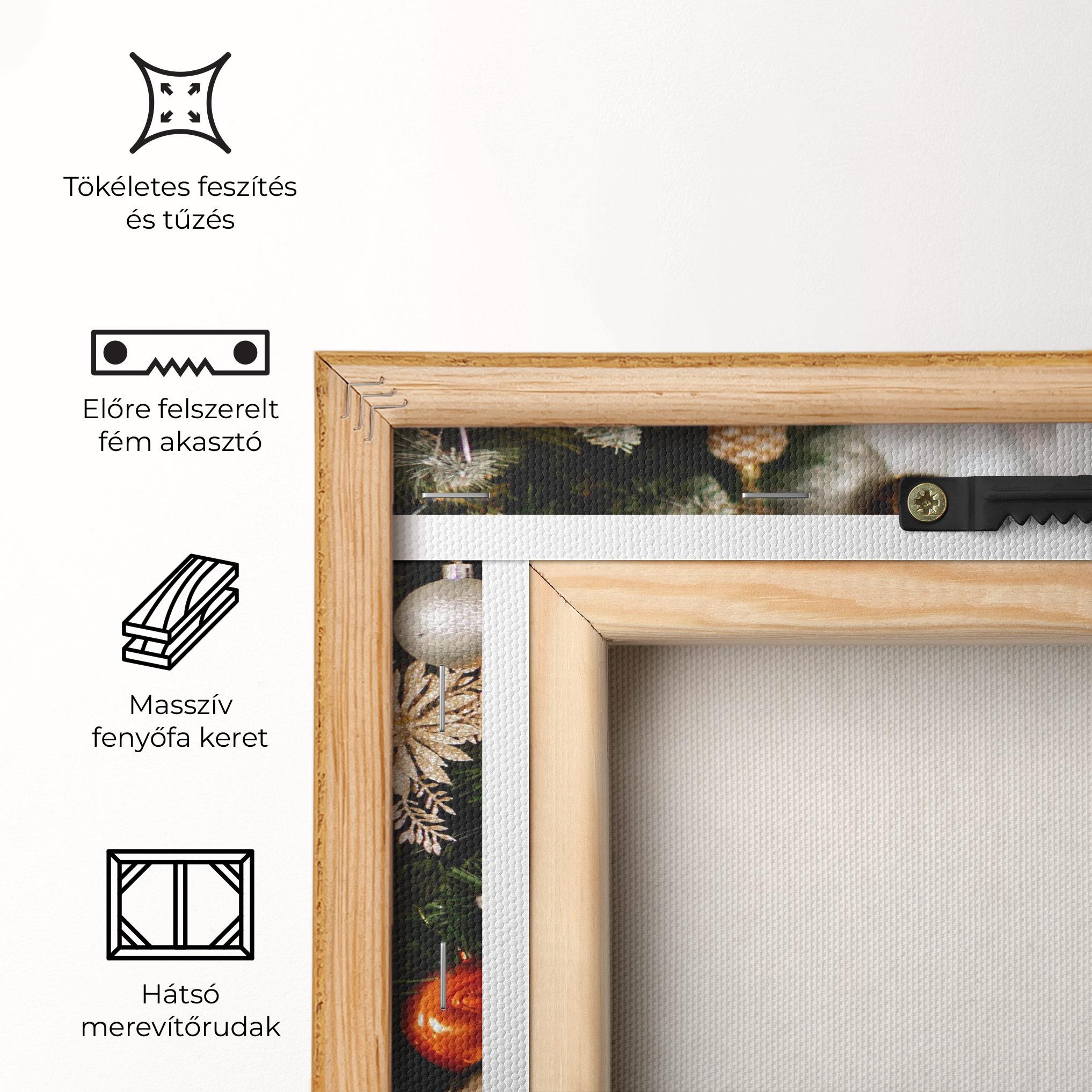 Vászonkép Christmas Decor Tree mockup 5