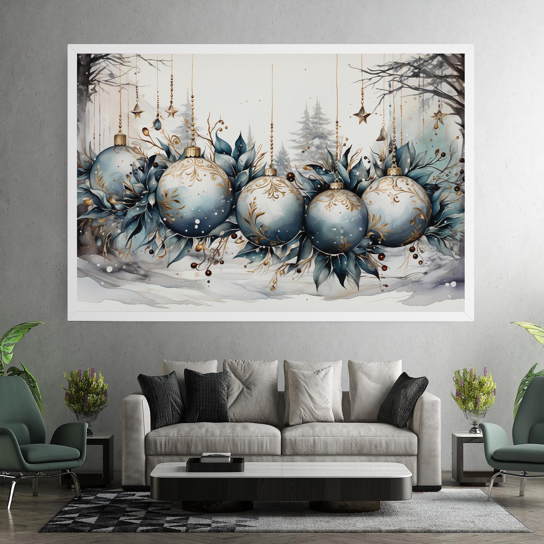 Vászonkép Christmas Paper mockup 7