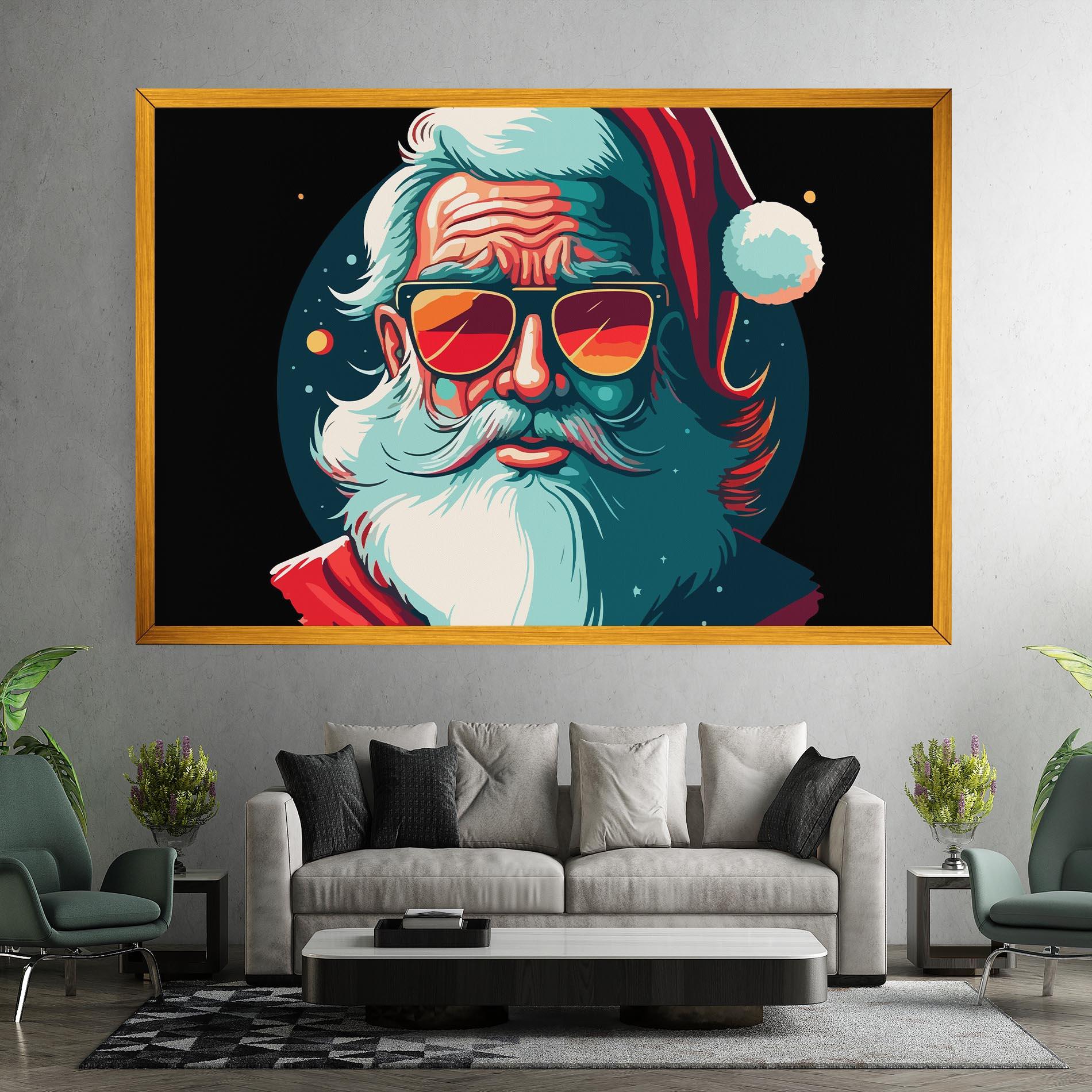 Vászonkép Color Glasses Santa mockup 7