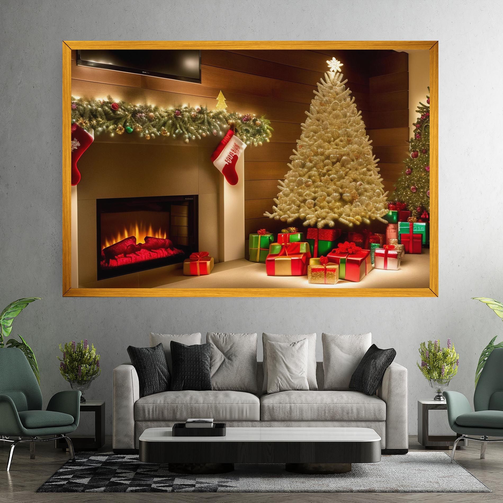 Decorated Christmas Tree mockup 7