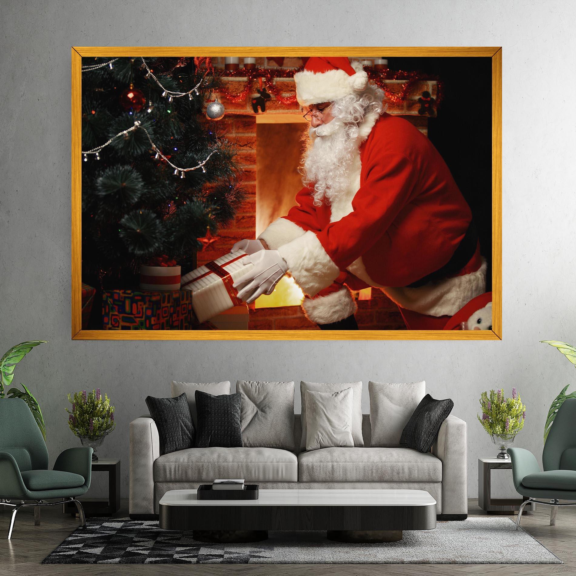 Vászonkép Santa Brought Gifts mockup 7