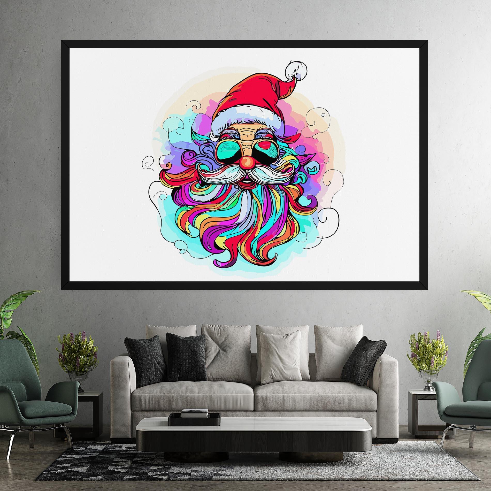 Vászonkép Colorful Santa mockup 7