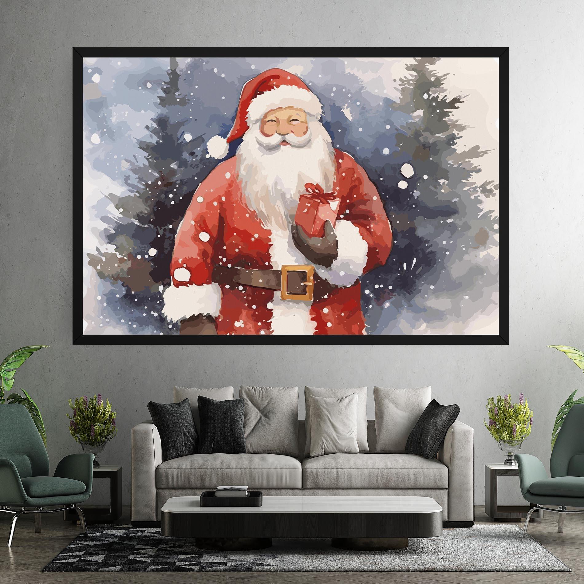 Vászonkép Holding Gift mockup 7