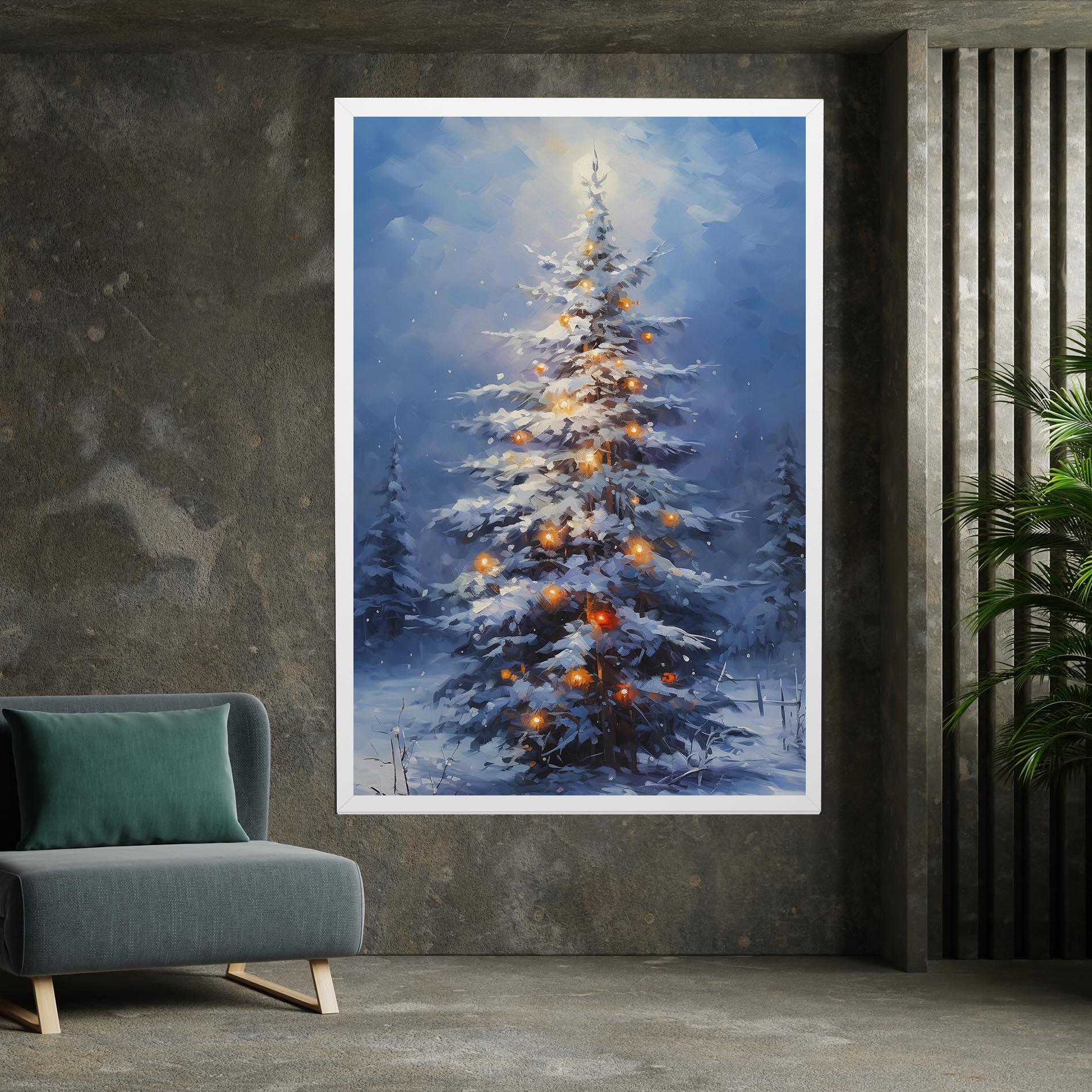 Vászonkép Tall Slender Tree mockup 7