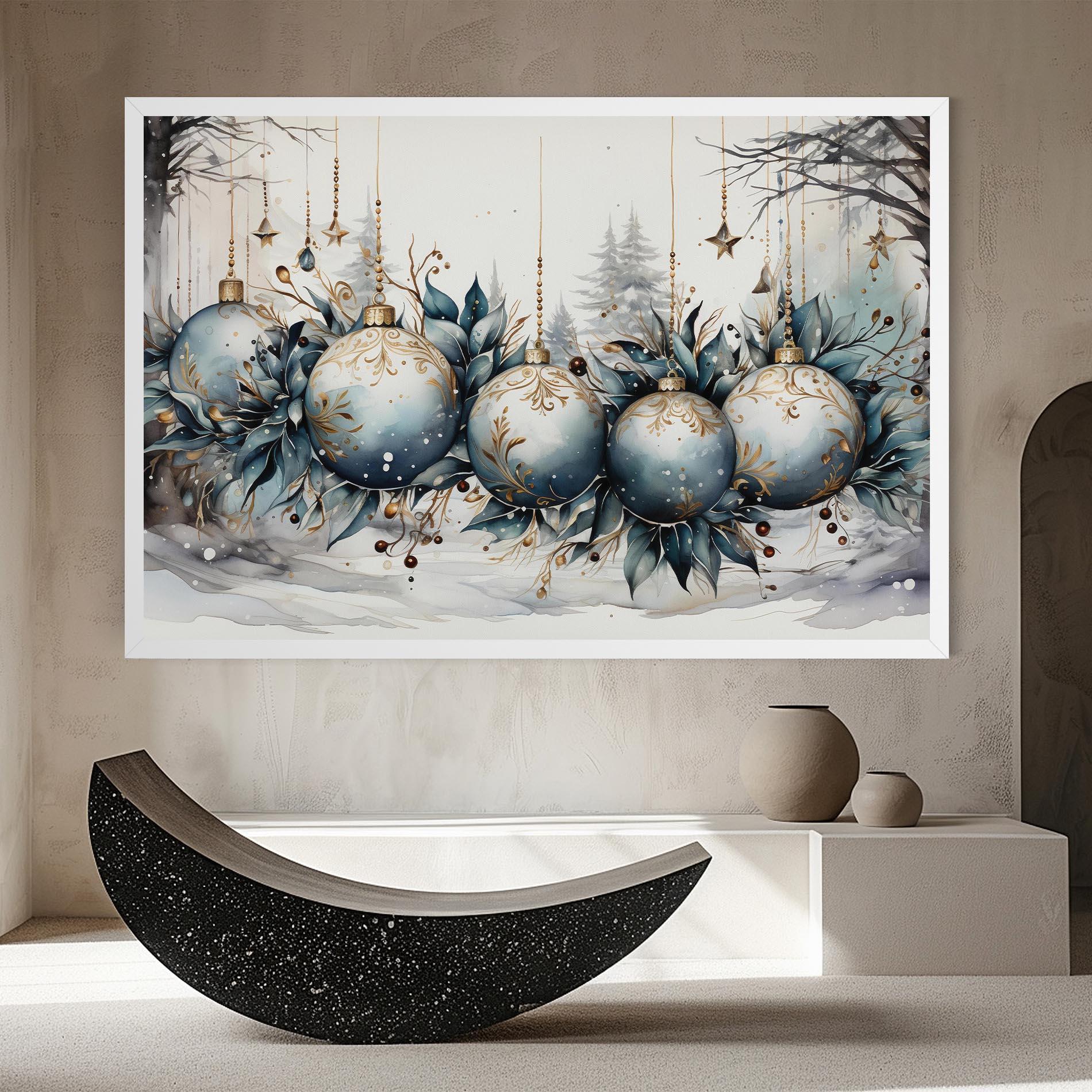 Vászonkép Christmas Paper mockup 8