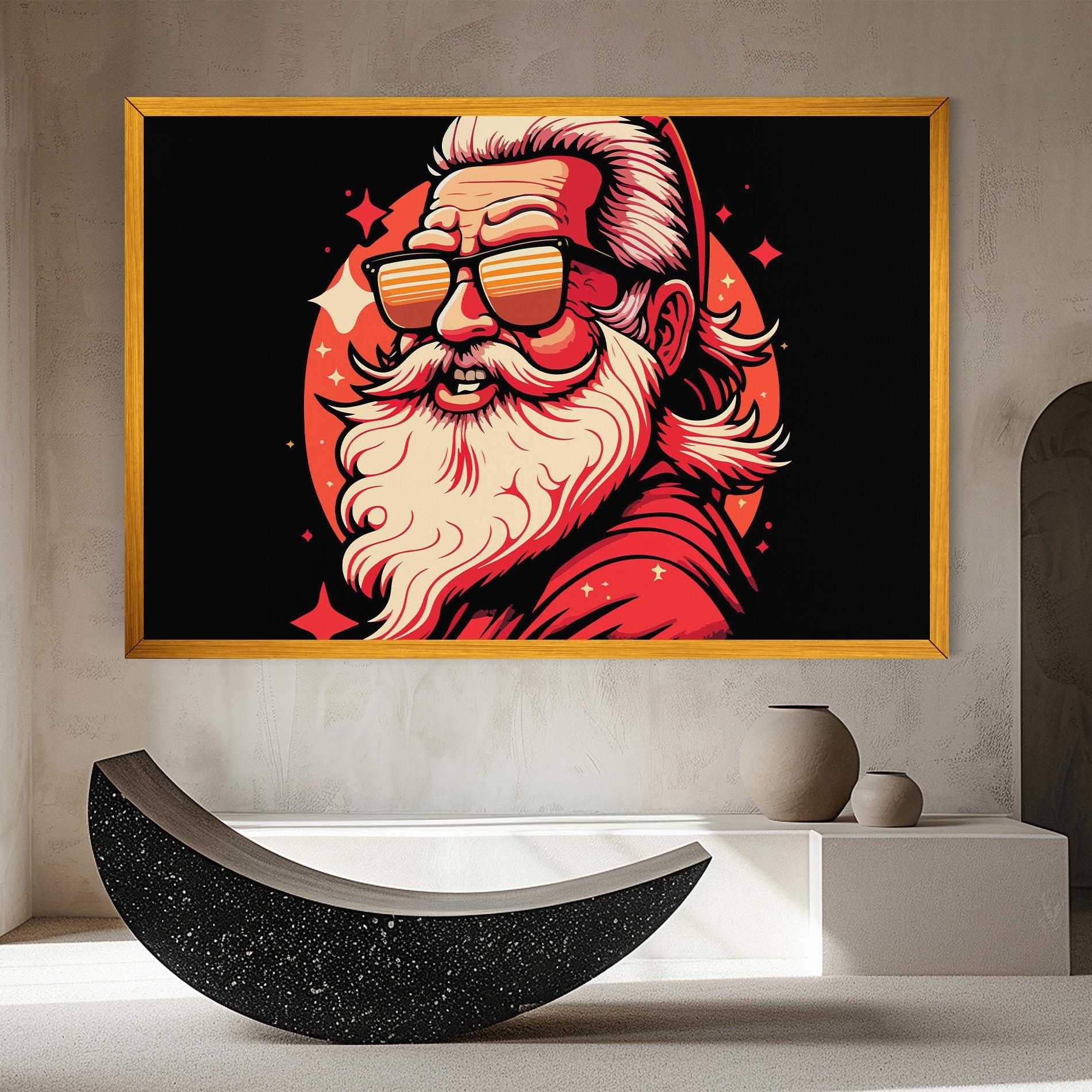 Vászonkép Glasses Santa mockup 8