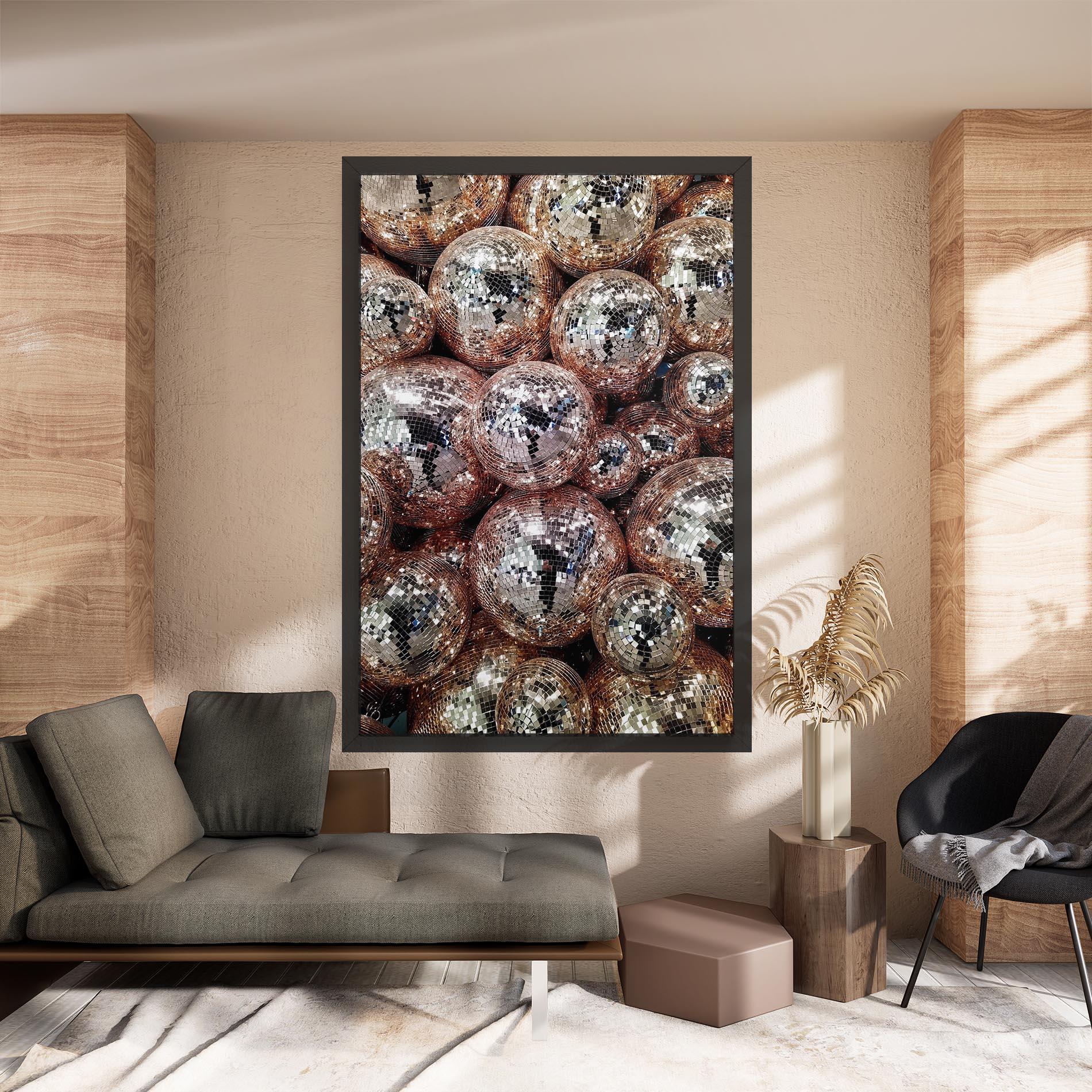 Vászonkép Christmas Disko Balls mockup 8