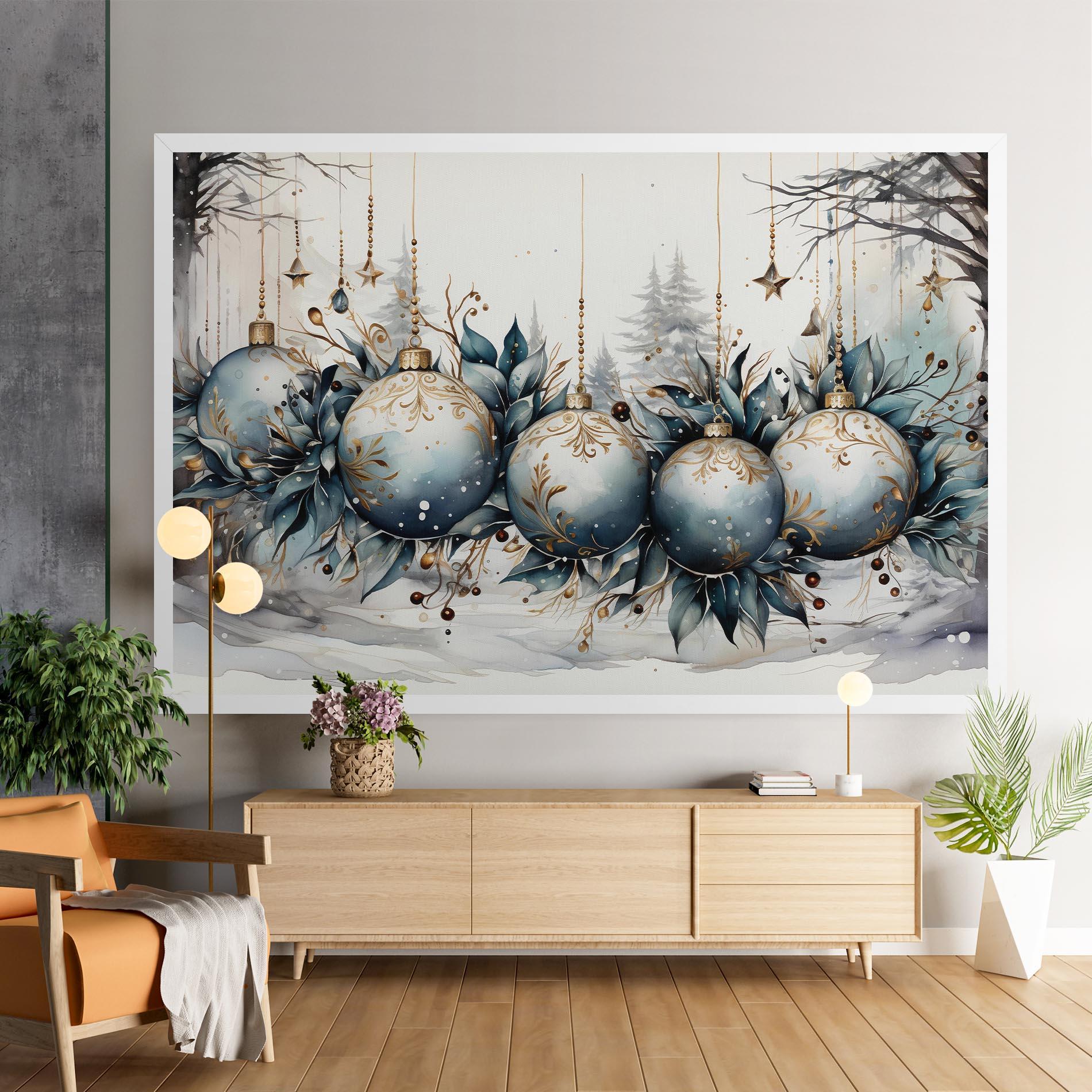 Vászonkép Christmas Paper mockup 9