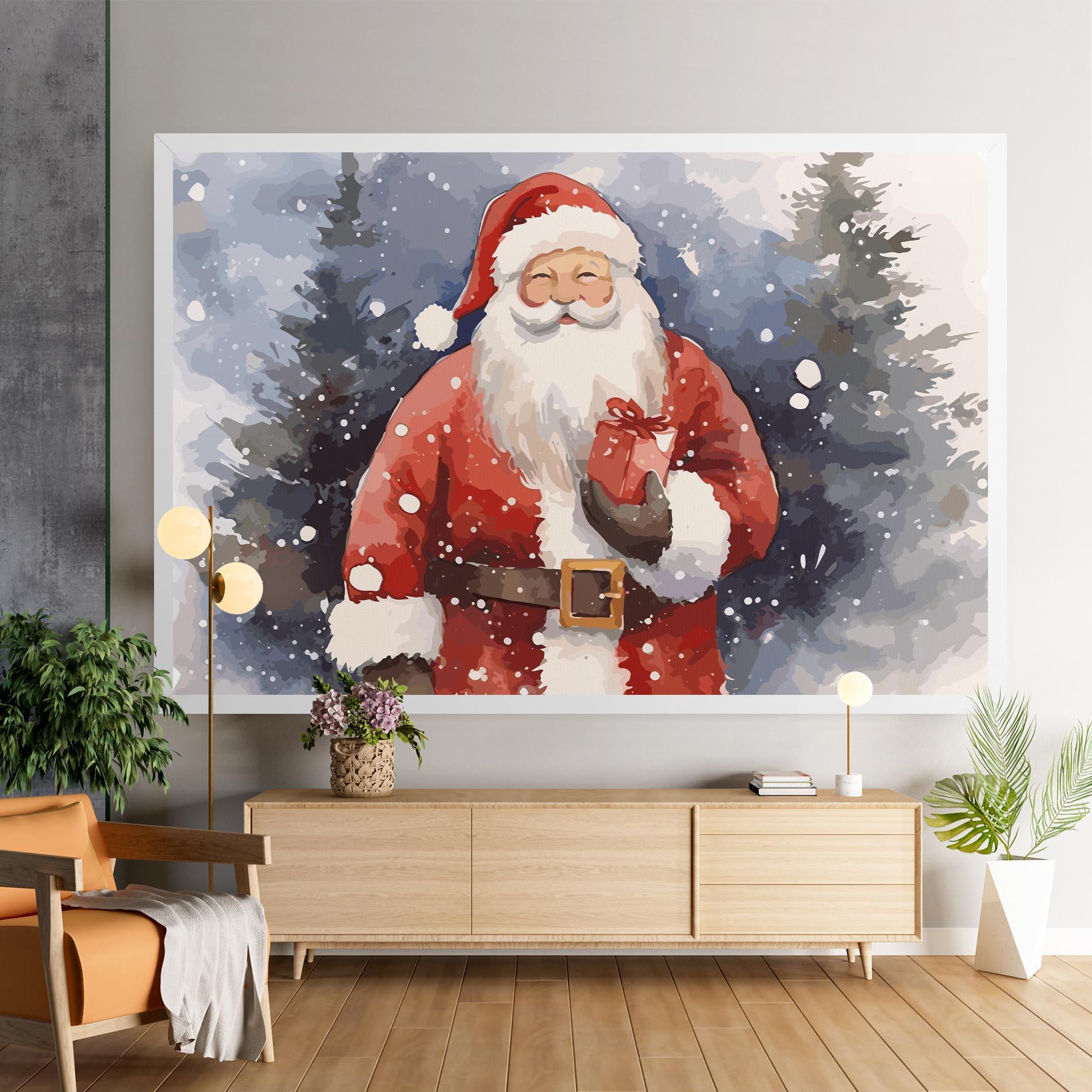 Vászonkép Holding Gift mockup 9