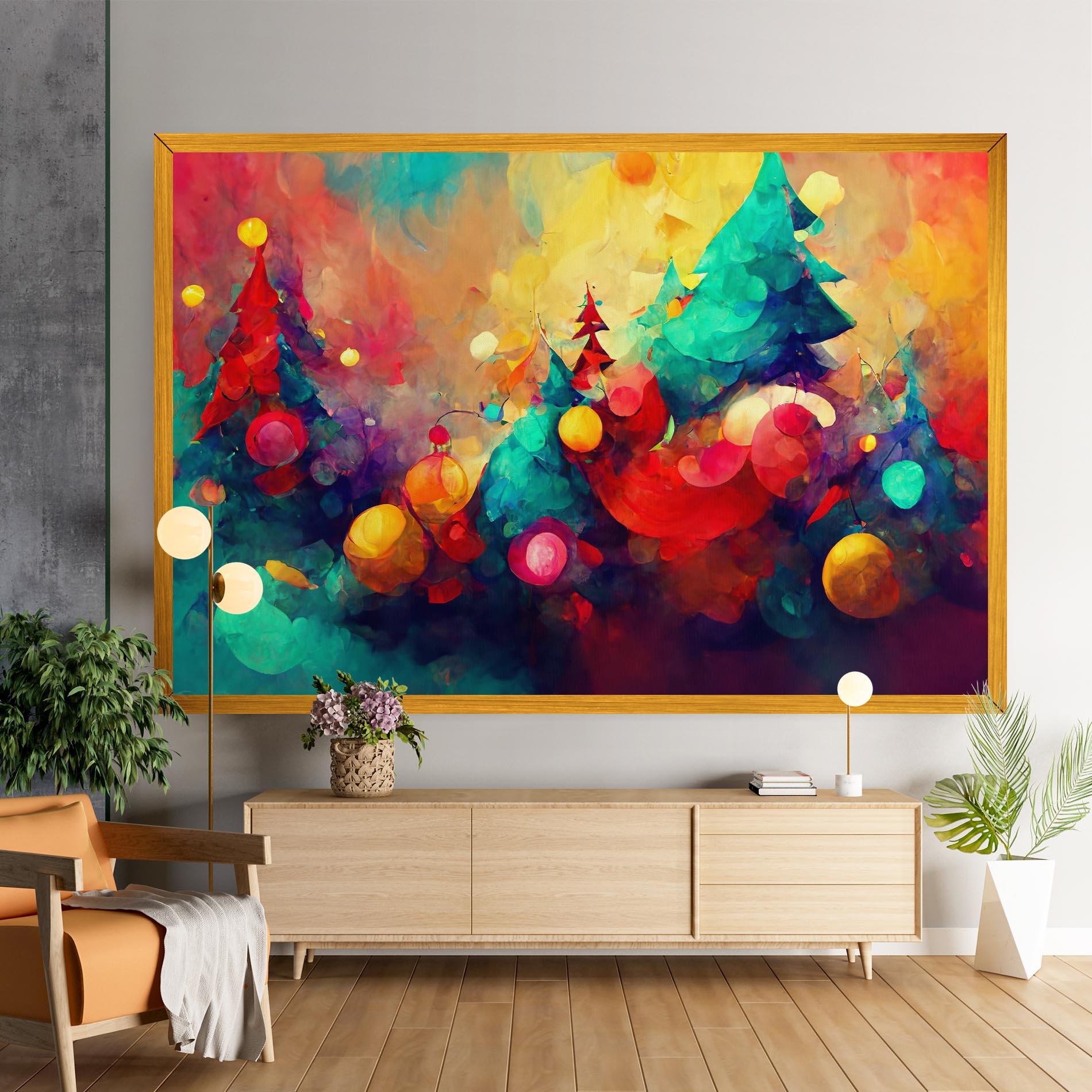 Vászonkép Colorfull Winter mockup 9