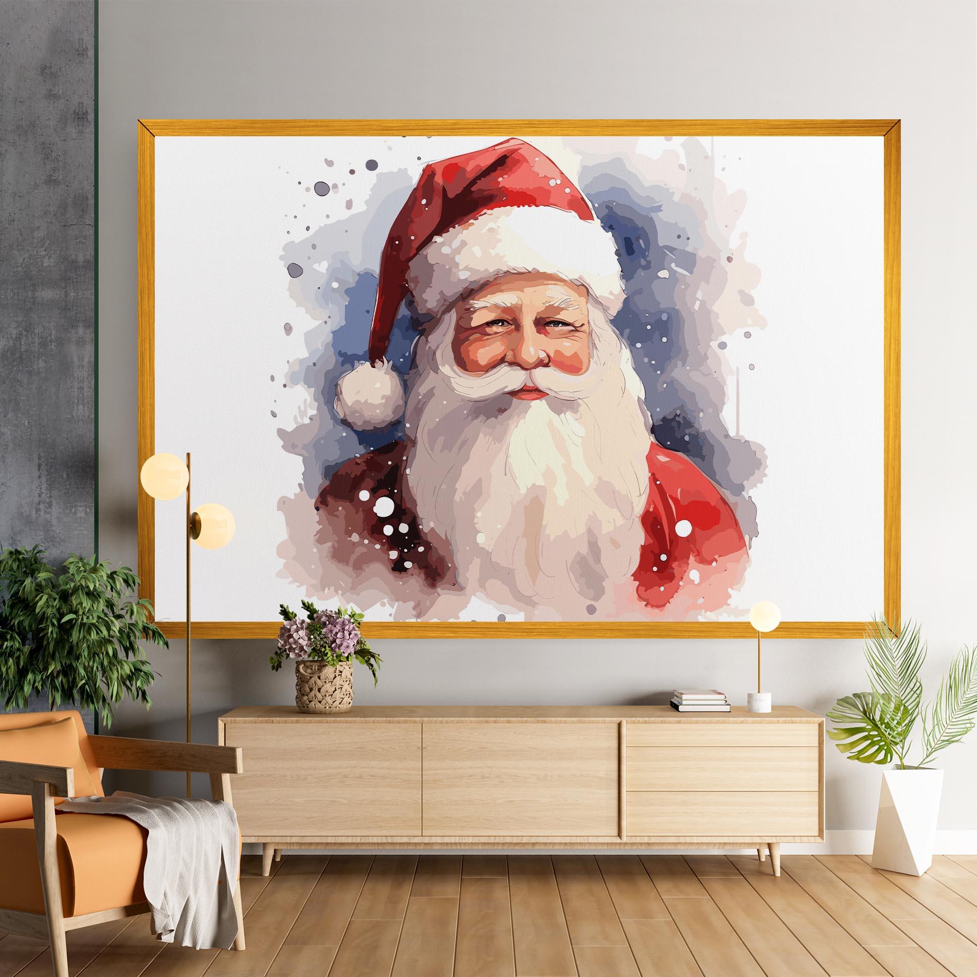 Vászonkép Cute Santa mockup 9