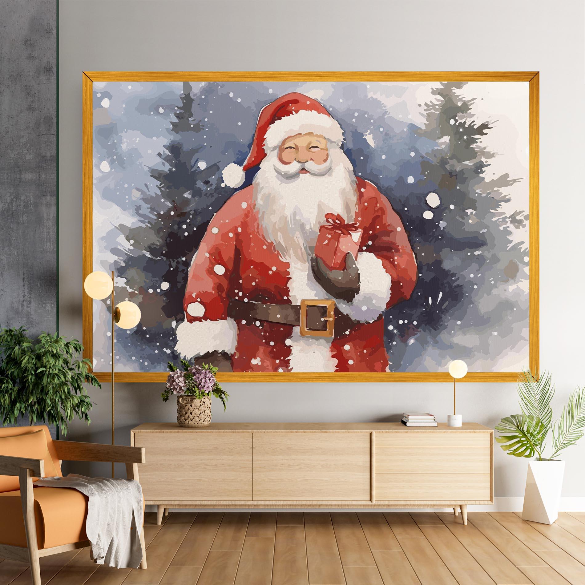 Vászonkép Holding Gift mockup 9