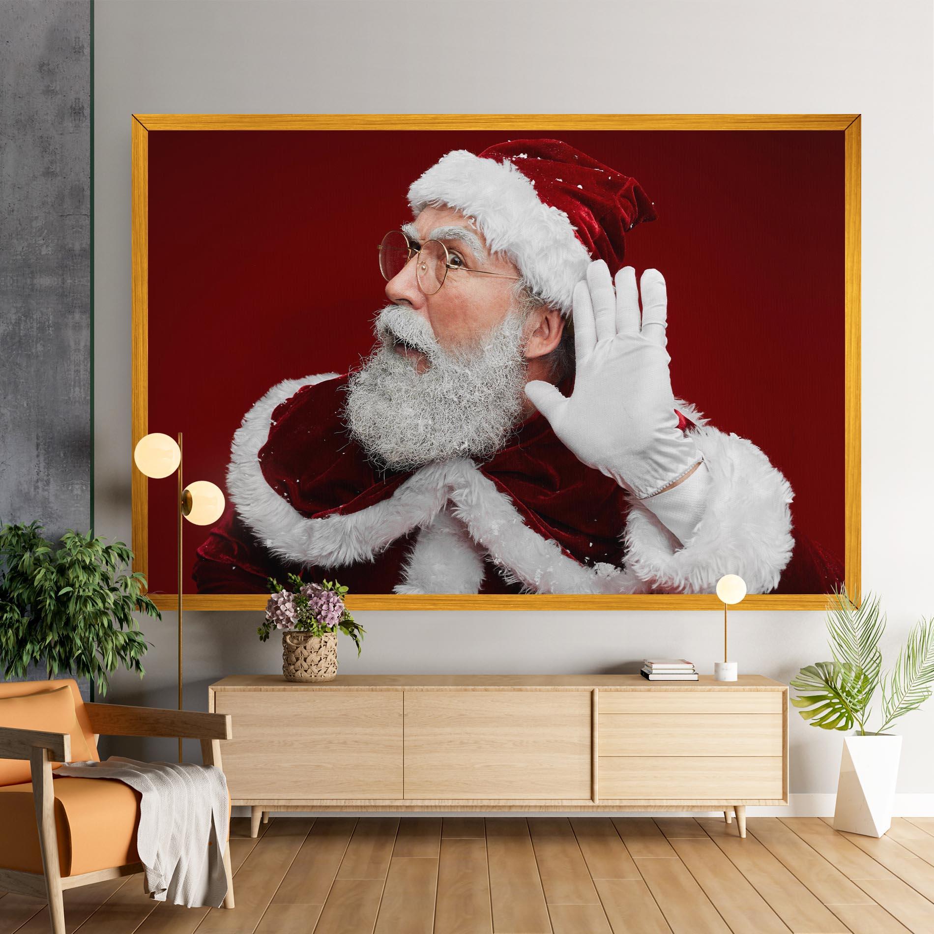 Vászonkép Santa Cant Hear You mockup 9