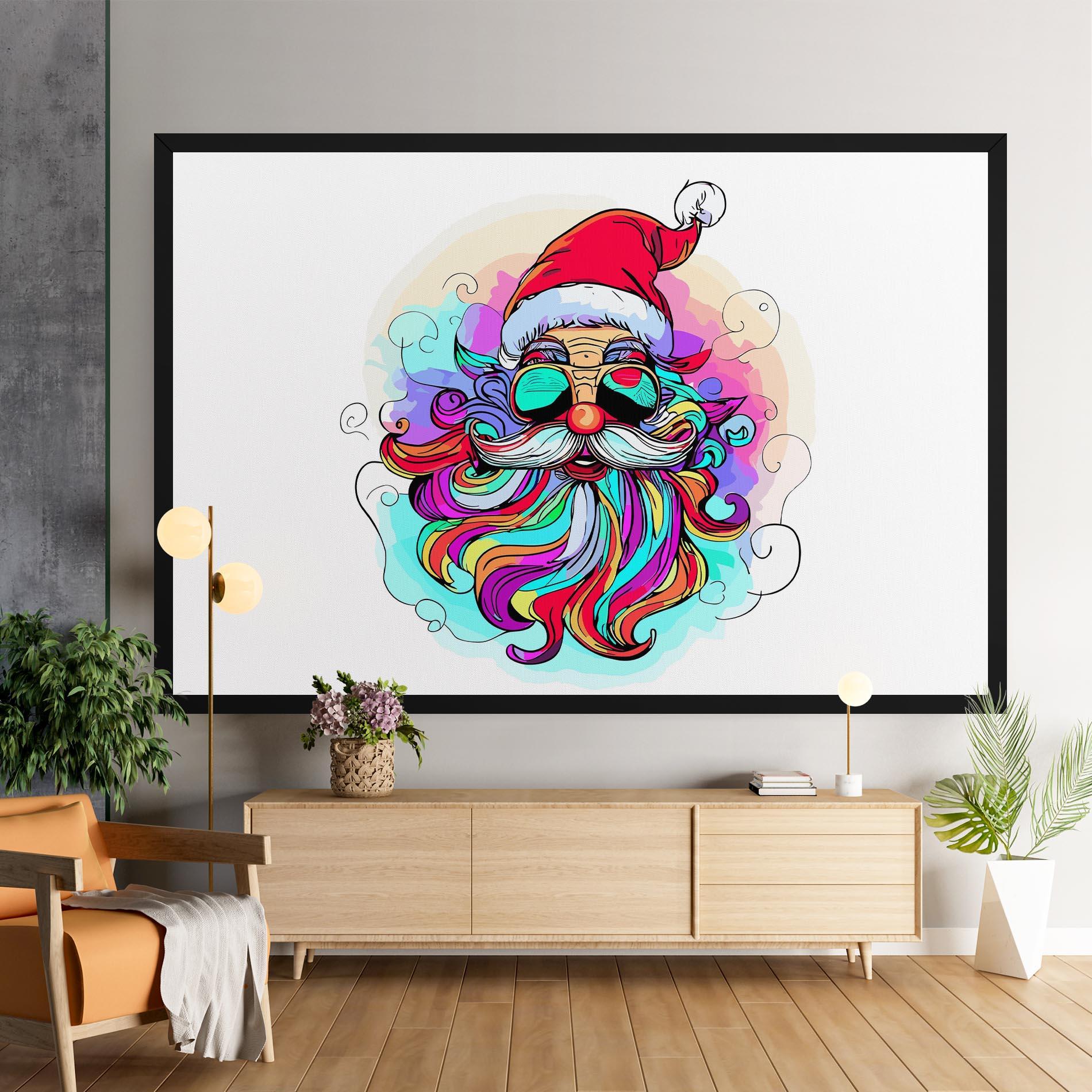 Vászonkép Colorful Santa mockup 9