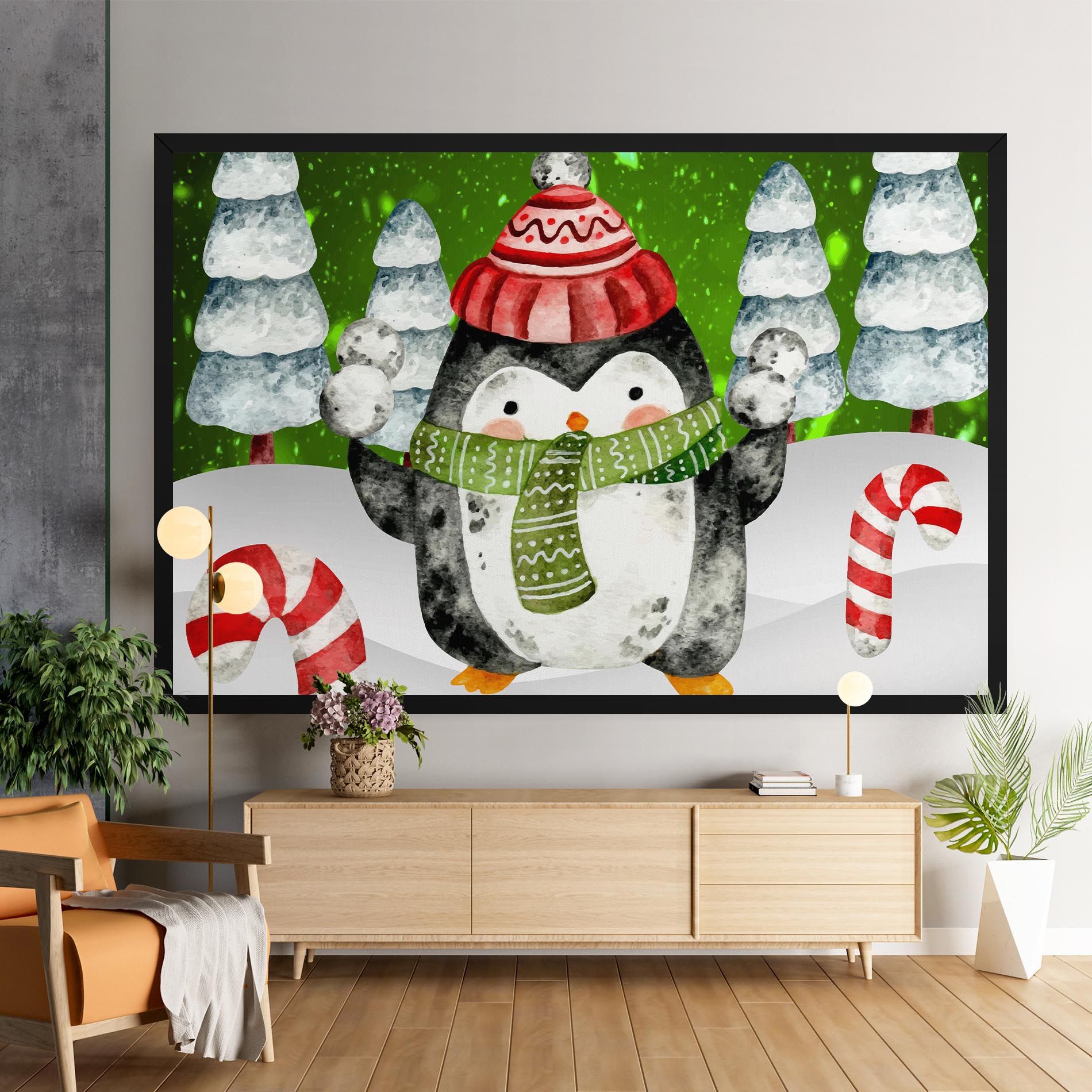 Green Pinguin mockup 9
