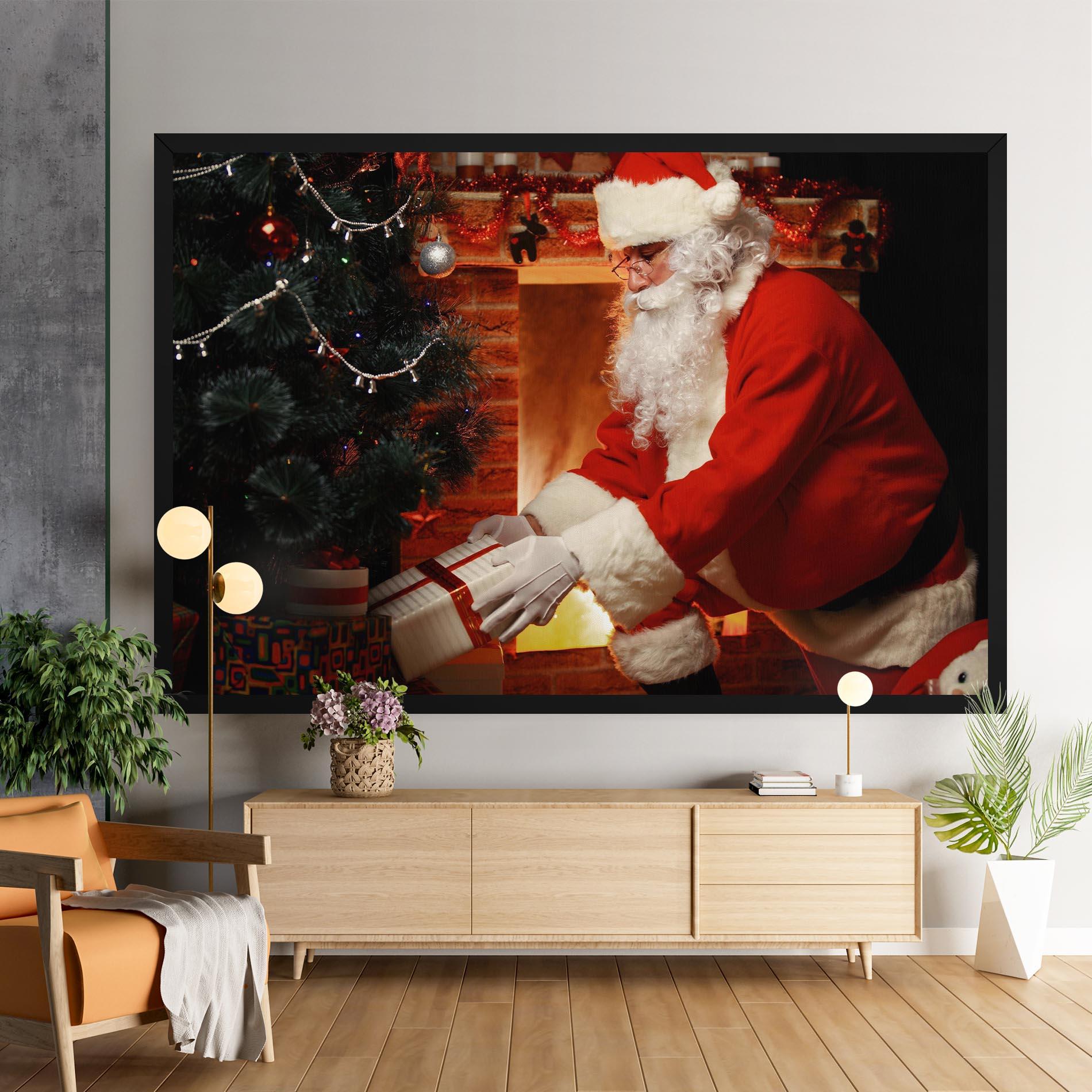 Vászonkép Santa Brought Gifts mockup 9
