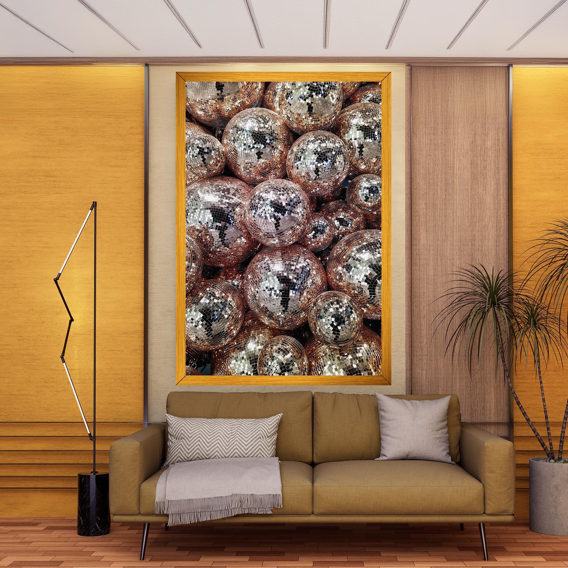 Vászonkép Christmas Disko Balls mockup 9