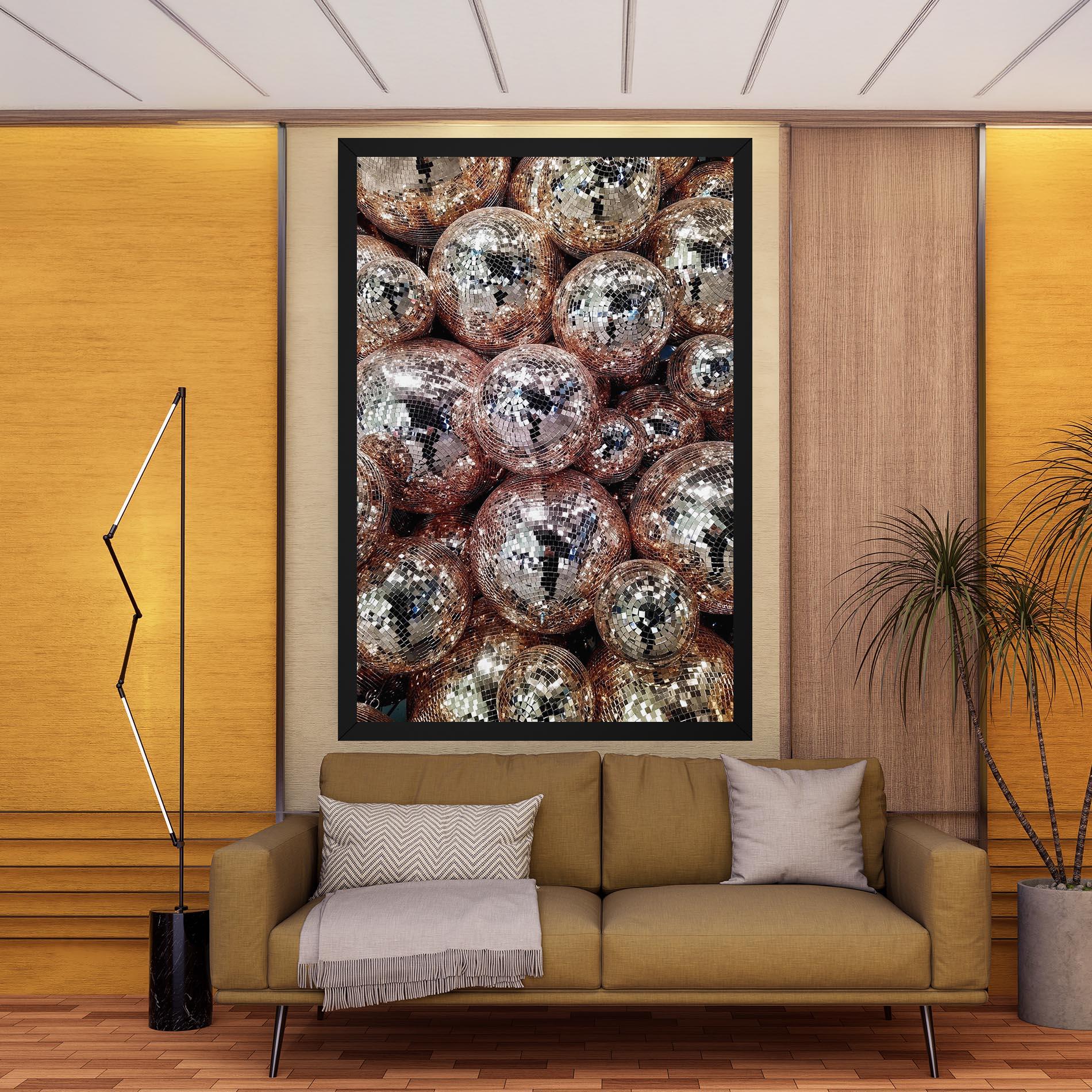 Vászonkép Christmas Disko Balls mockup 9