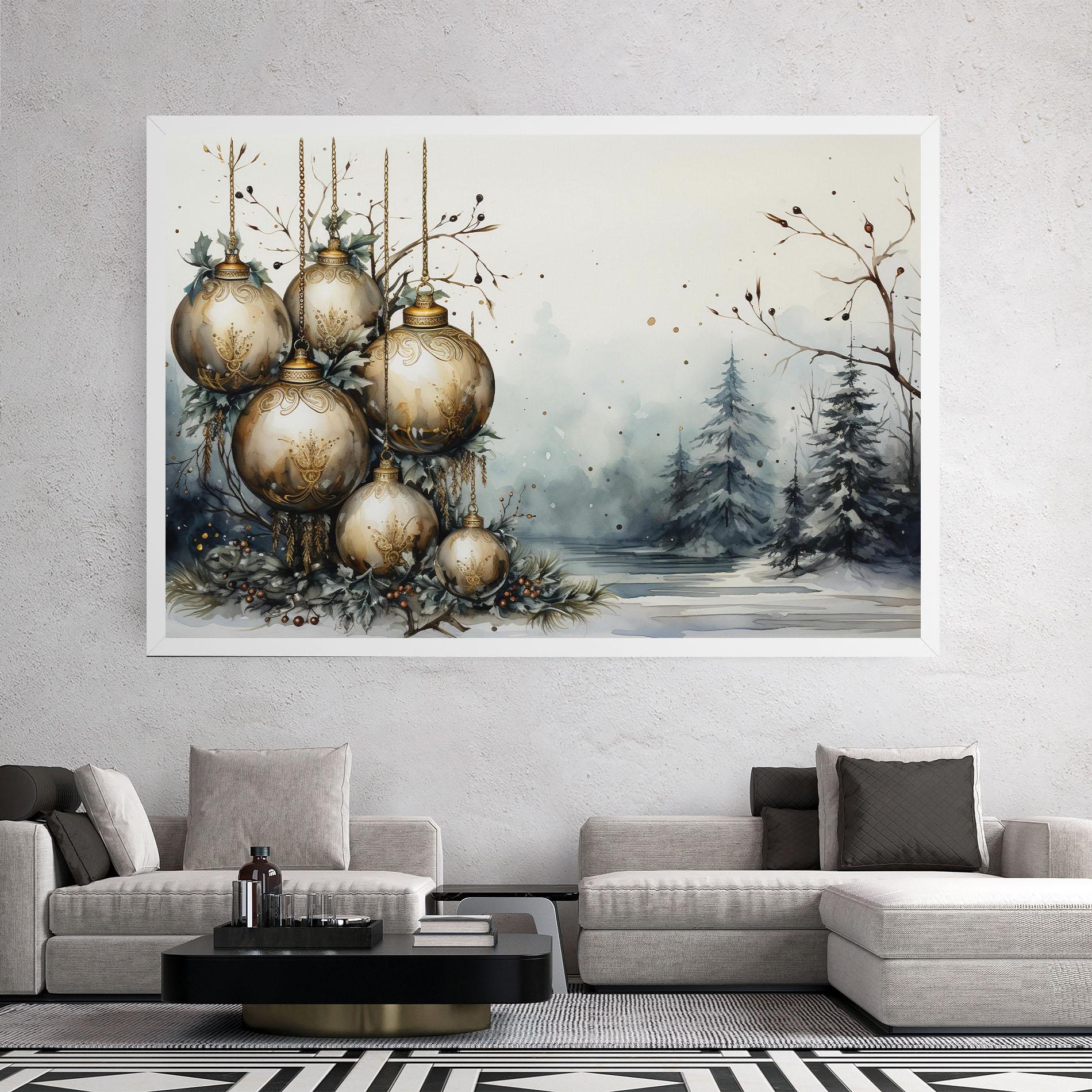 Vászonkép Christmas Art Paper mockup 2