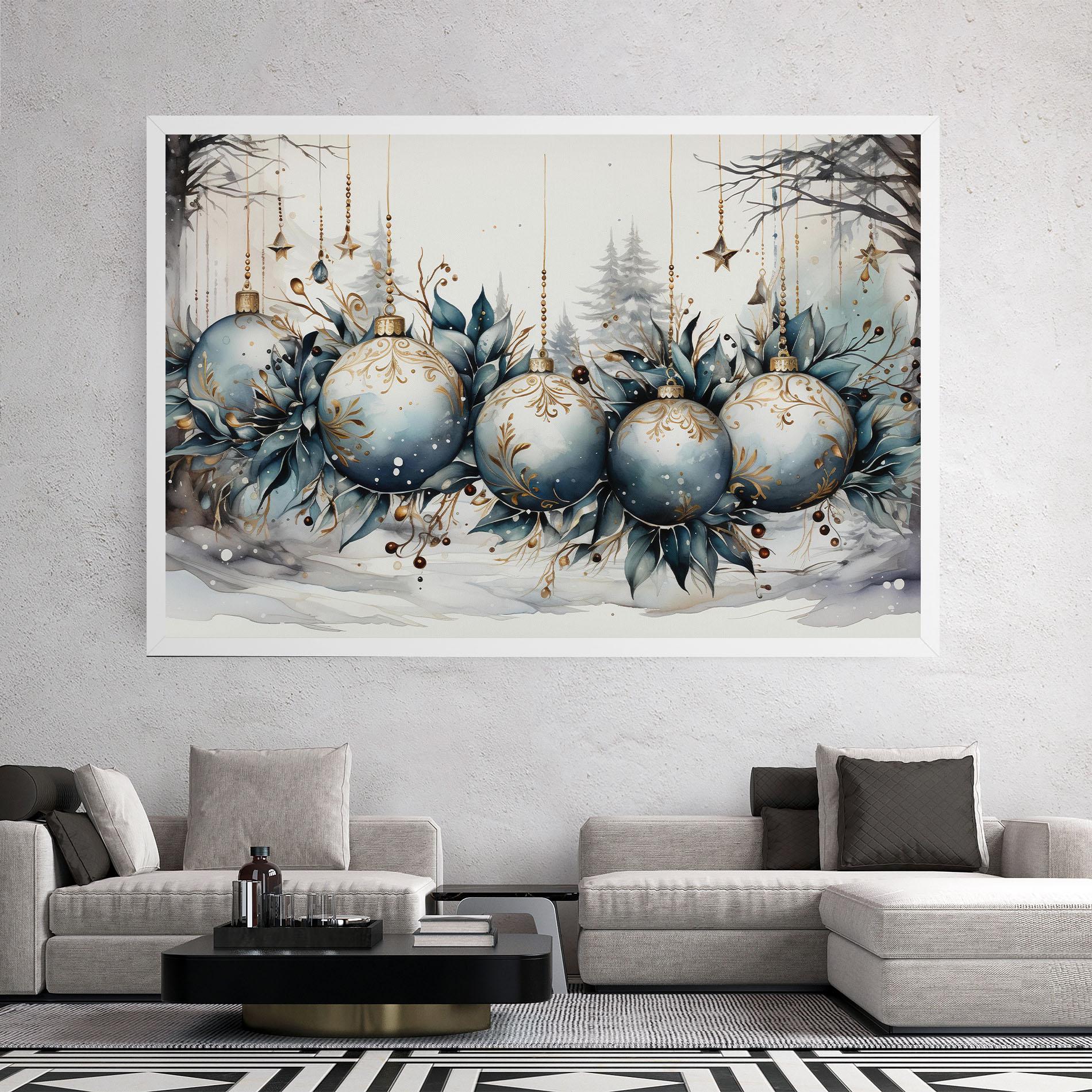 Vászonkép Christmas Paper mockup 2