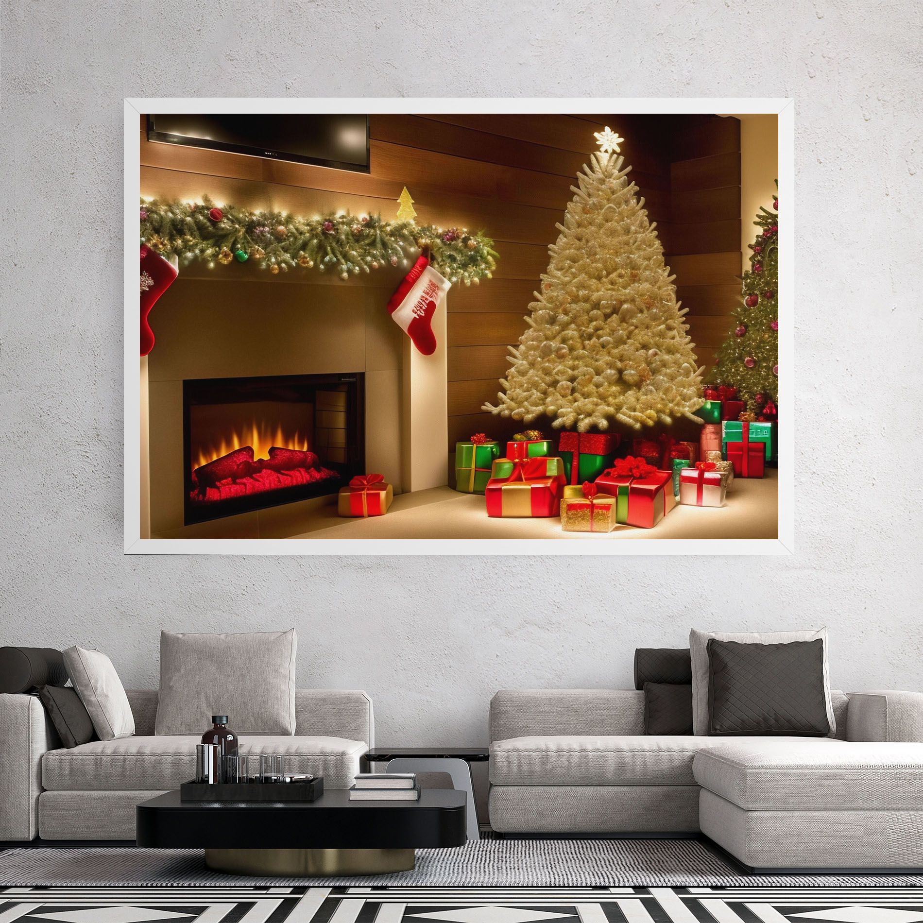 Decorated Christmas Tree mockup 2