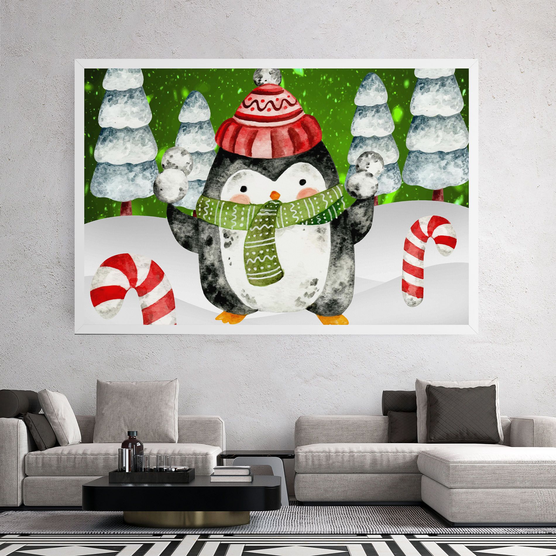 Green Pinguin mockup 2