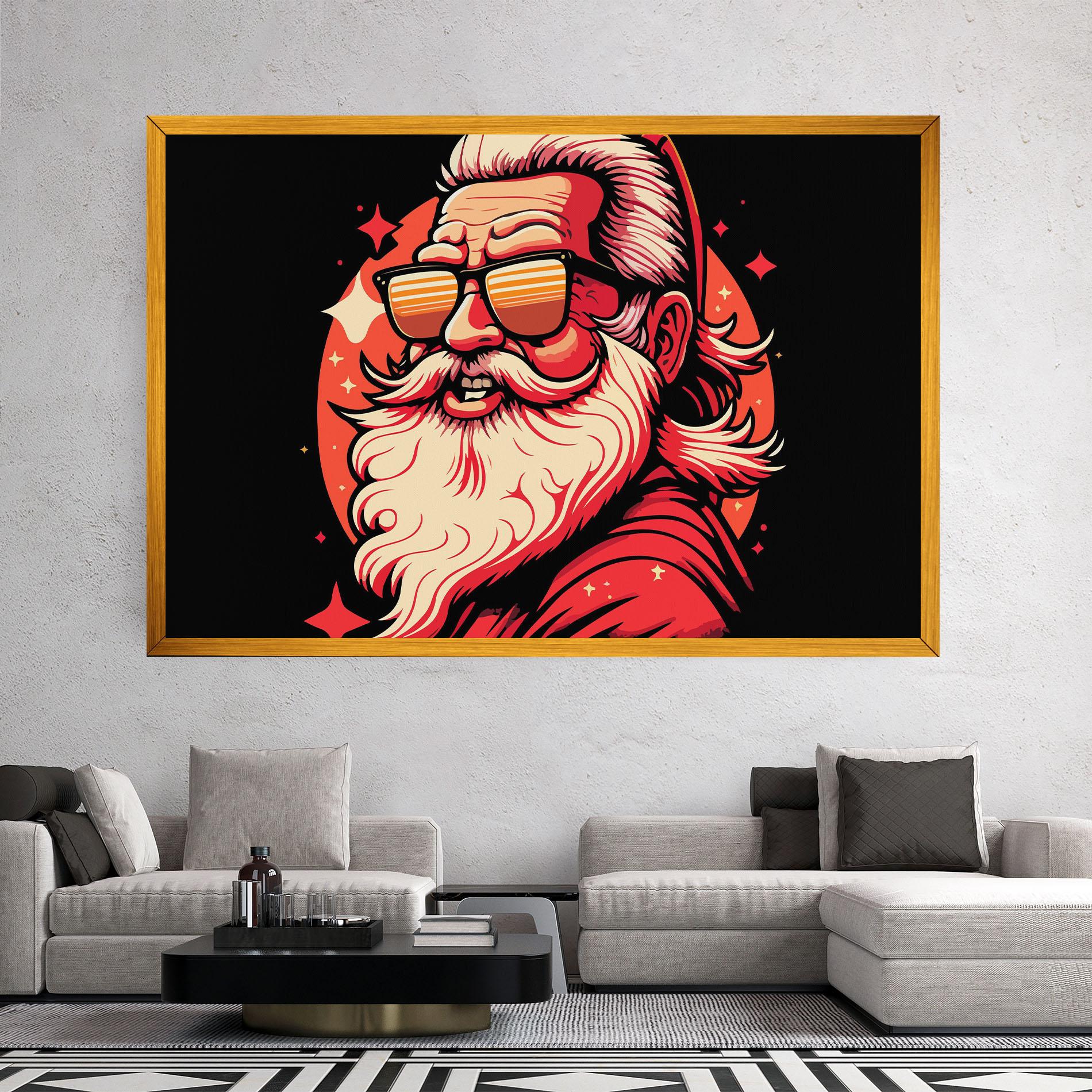 Vászonkép Glasses Santa mockup 2