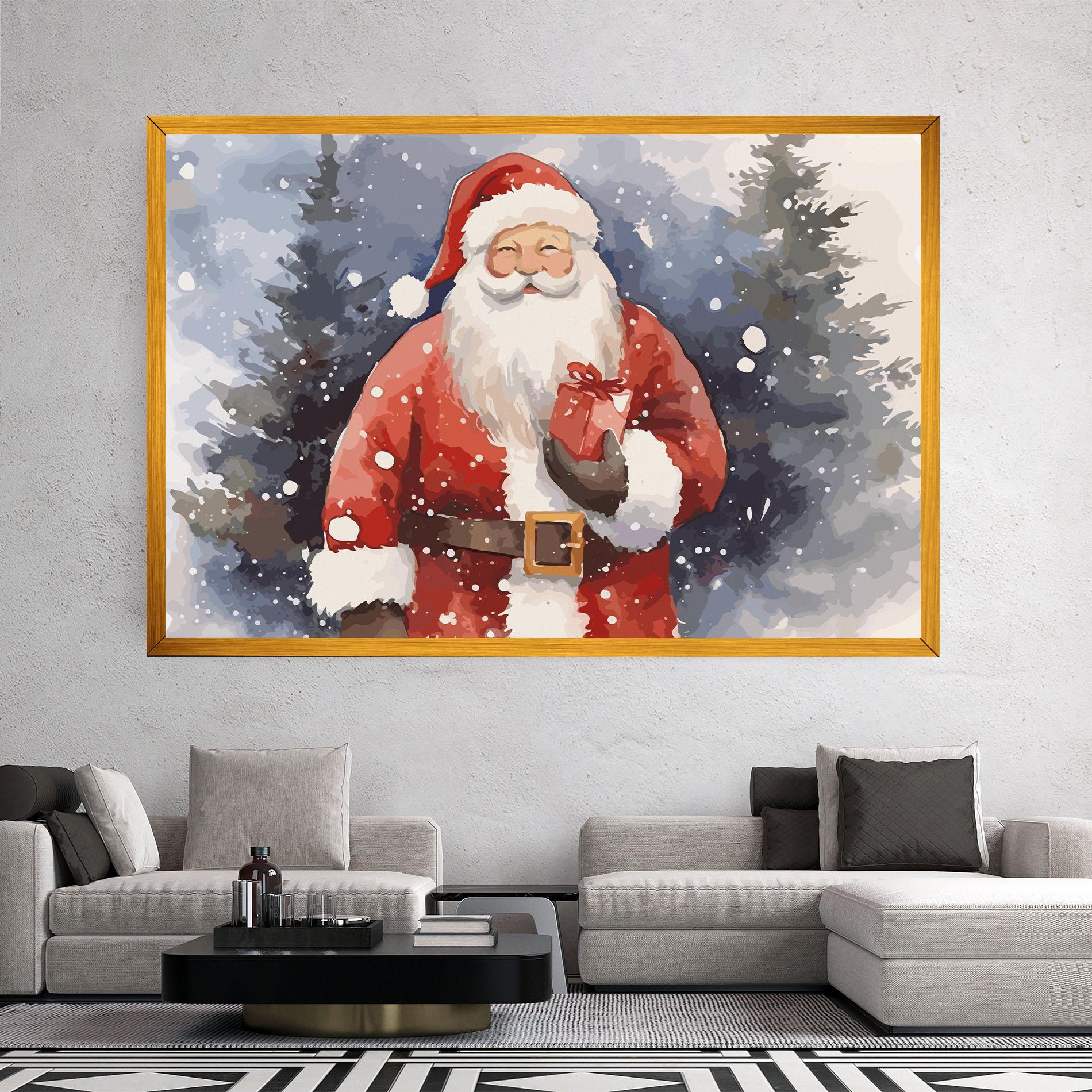 Vászonkép Holding Gift mockup 2