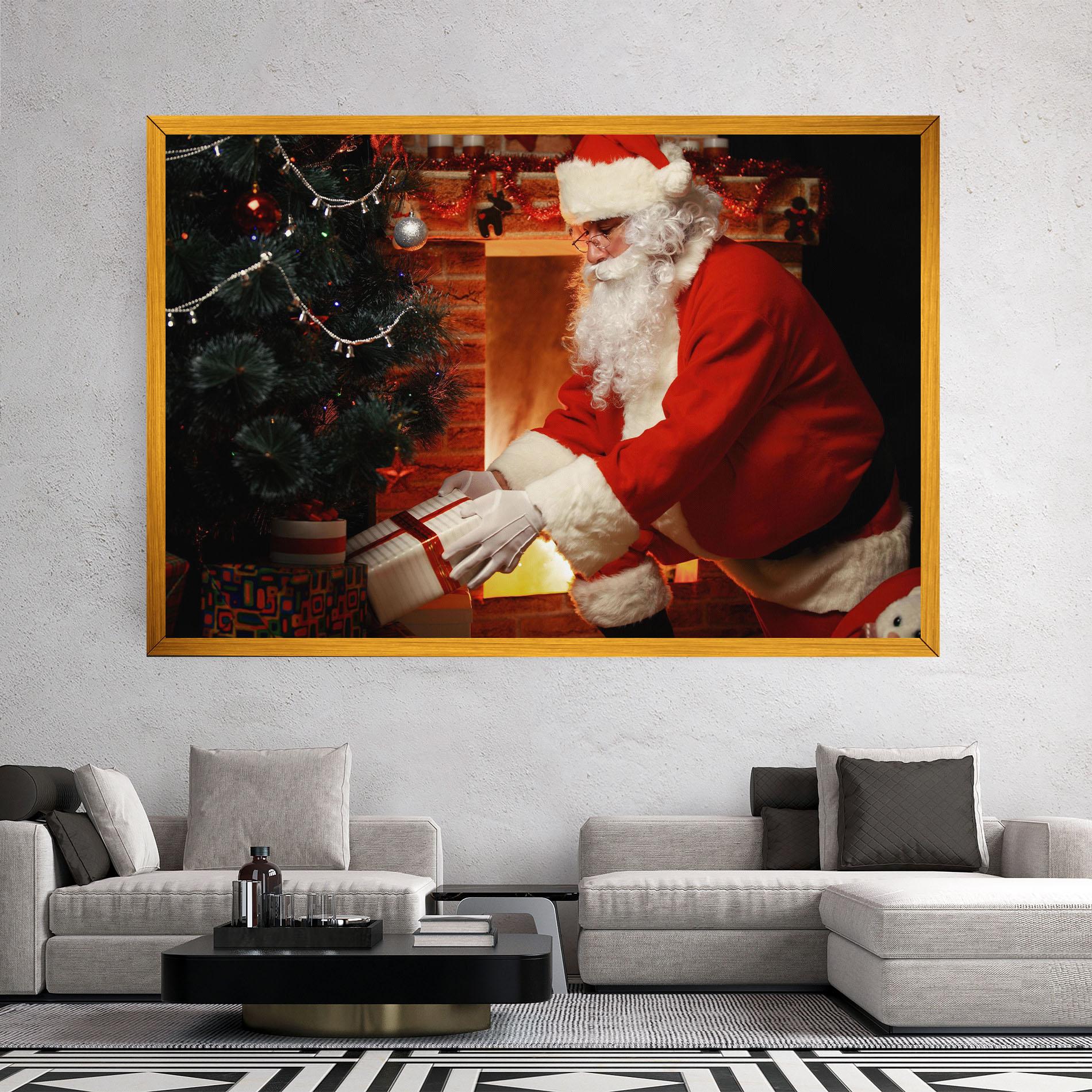 Vászonkép Santa Brought Gifts mockup 2