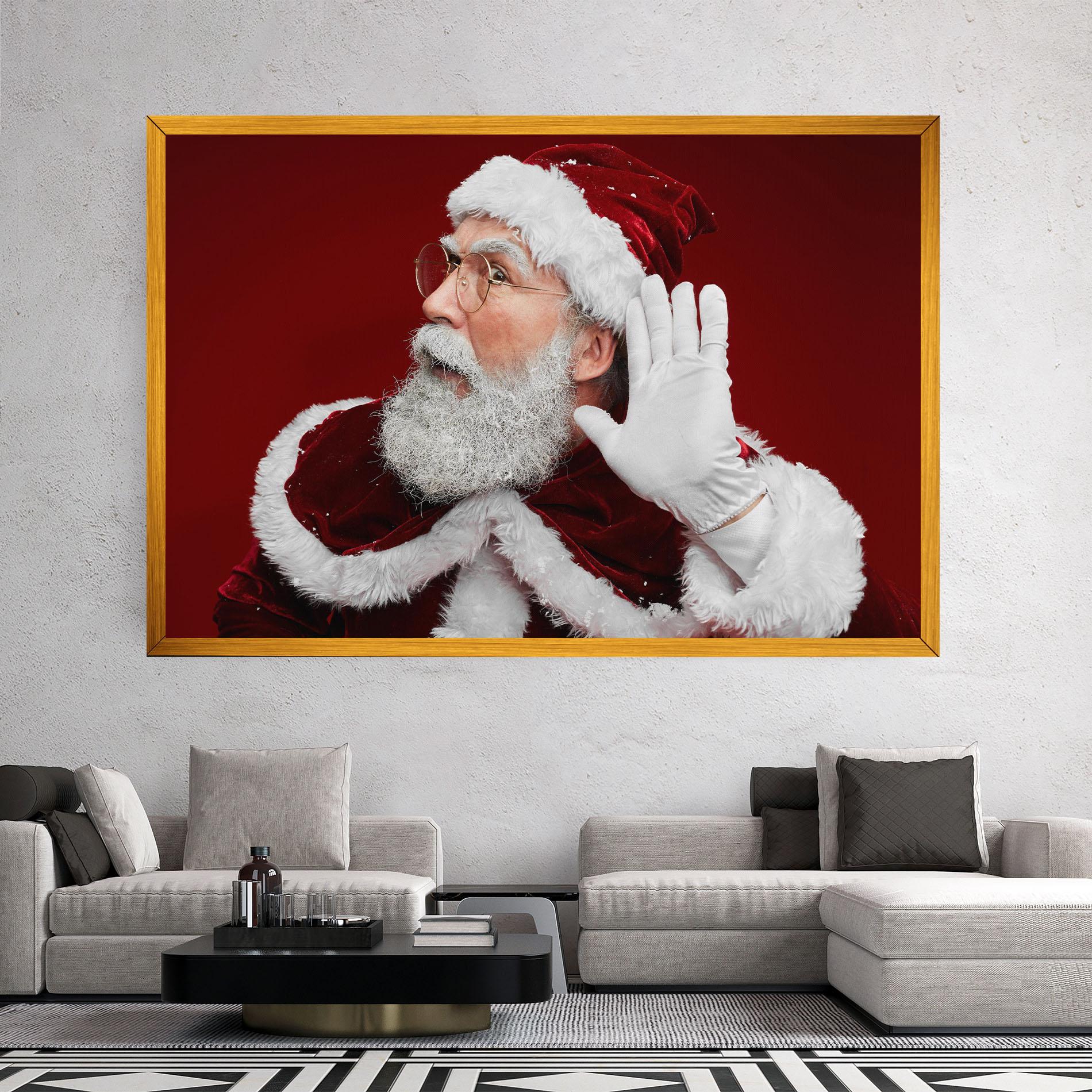 Vászonkép Santa Cant Hear You mockup 2