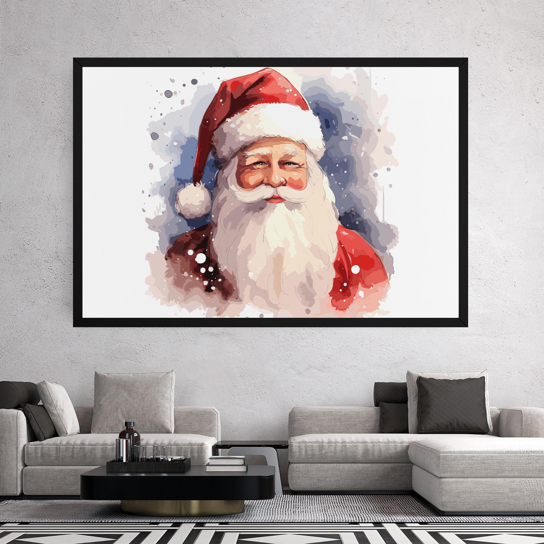 Vászonkép Cute Santa mockup 2